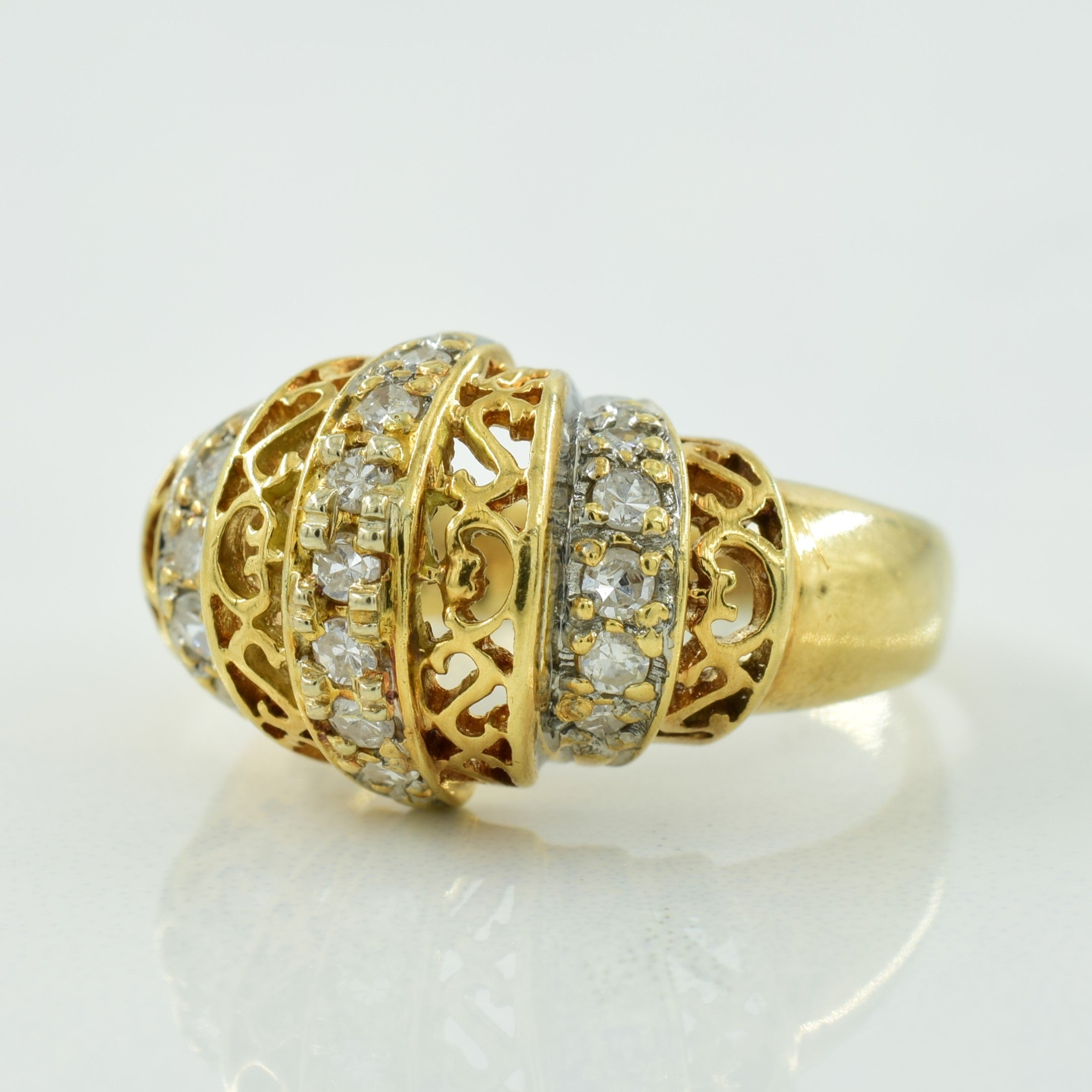 Diamond Cocktail Ring | 0.23ctw | SZ 5.25 |