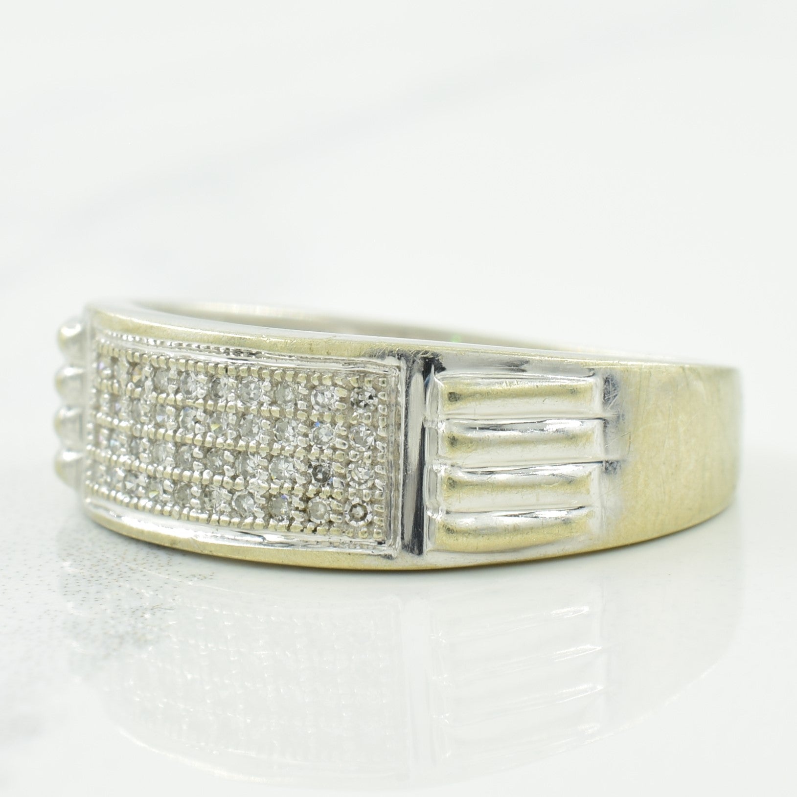 Diamond Grid Ring | 0.15ctw | SZ 7 |