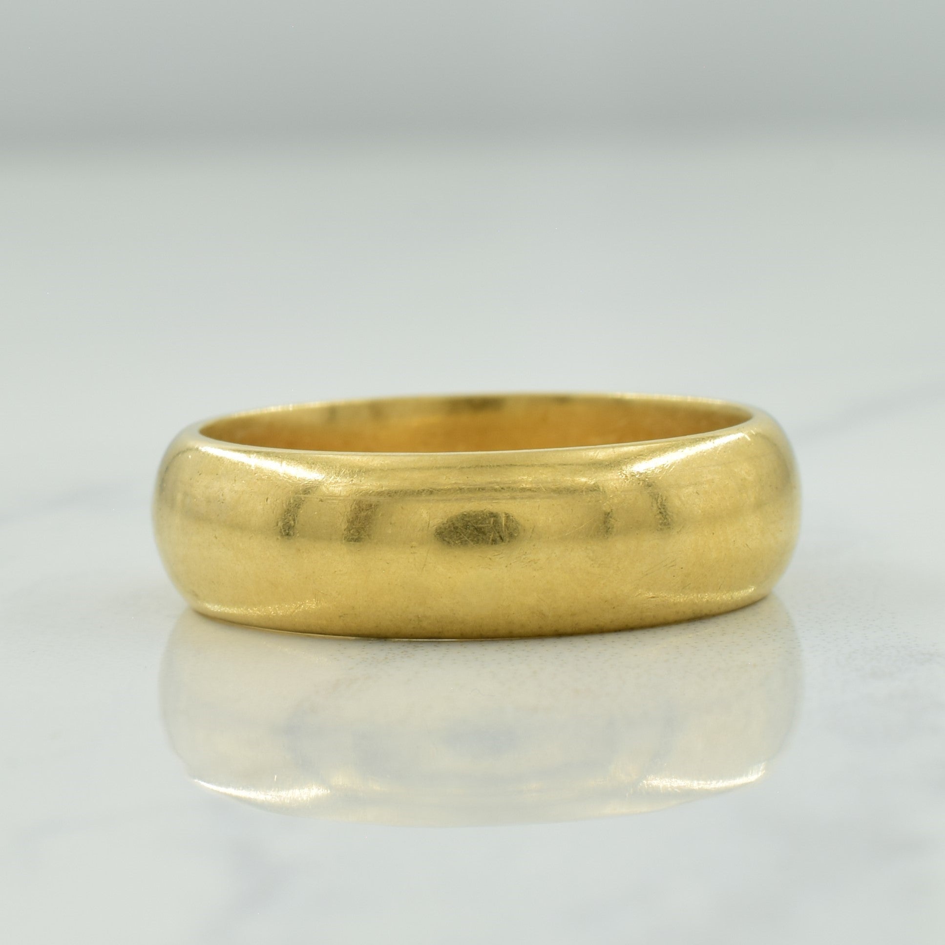 Alliance simple en or jaune 14 carats | Taille 10 |