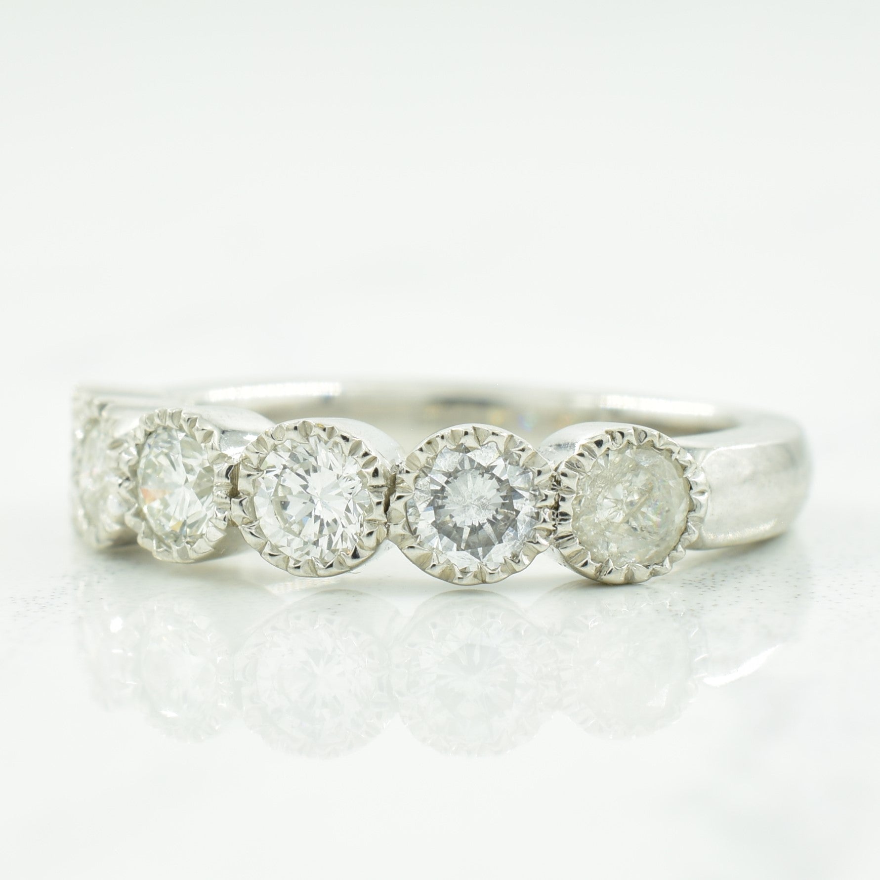 Six Stone Diamond Ring | 0.72ctw | SZ 3.75 |
