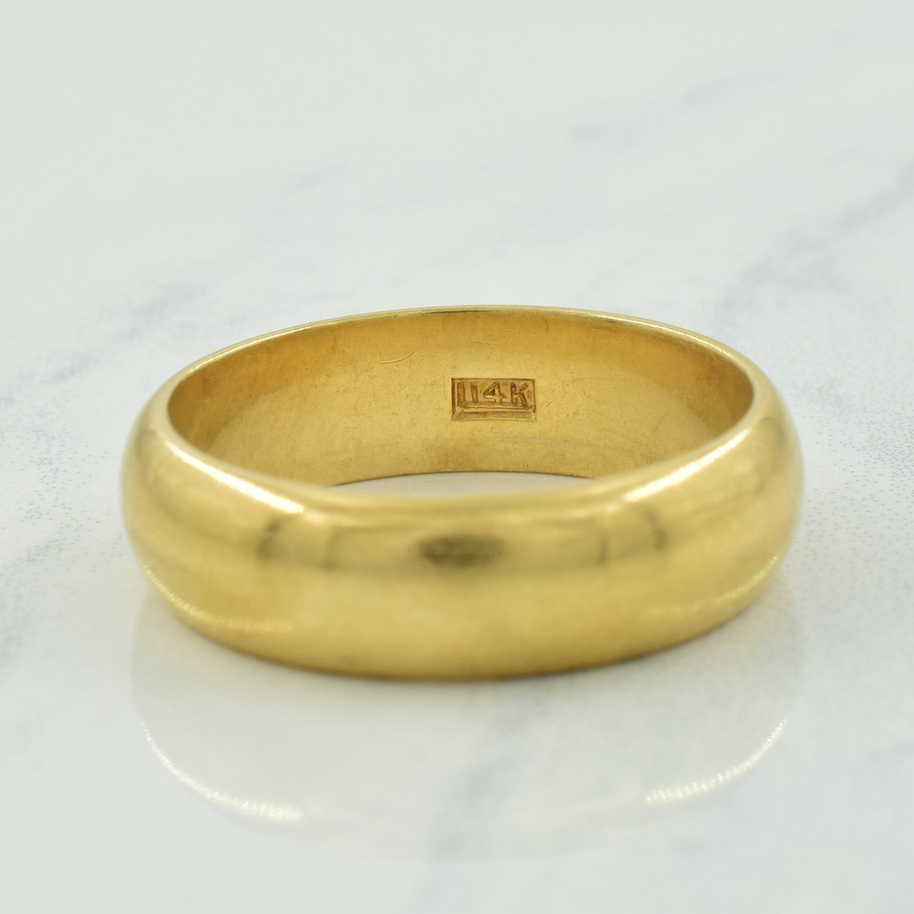 Alliance simple en or jaune 14 carats | Taille 10 |