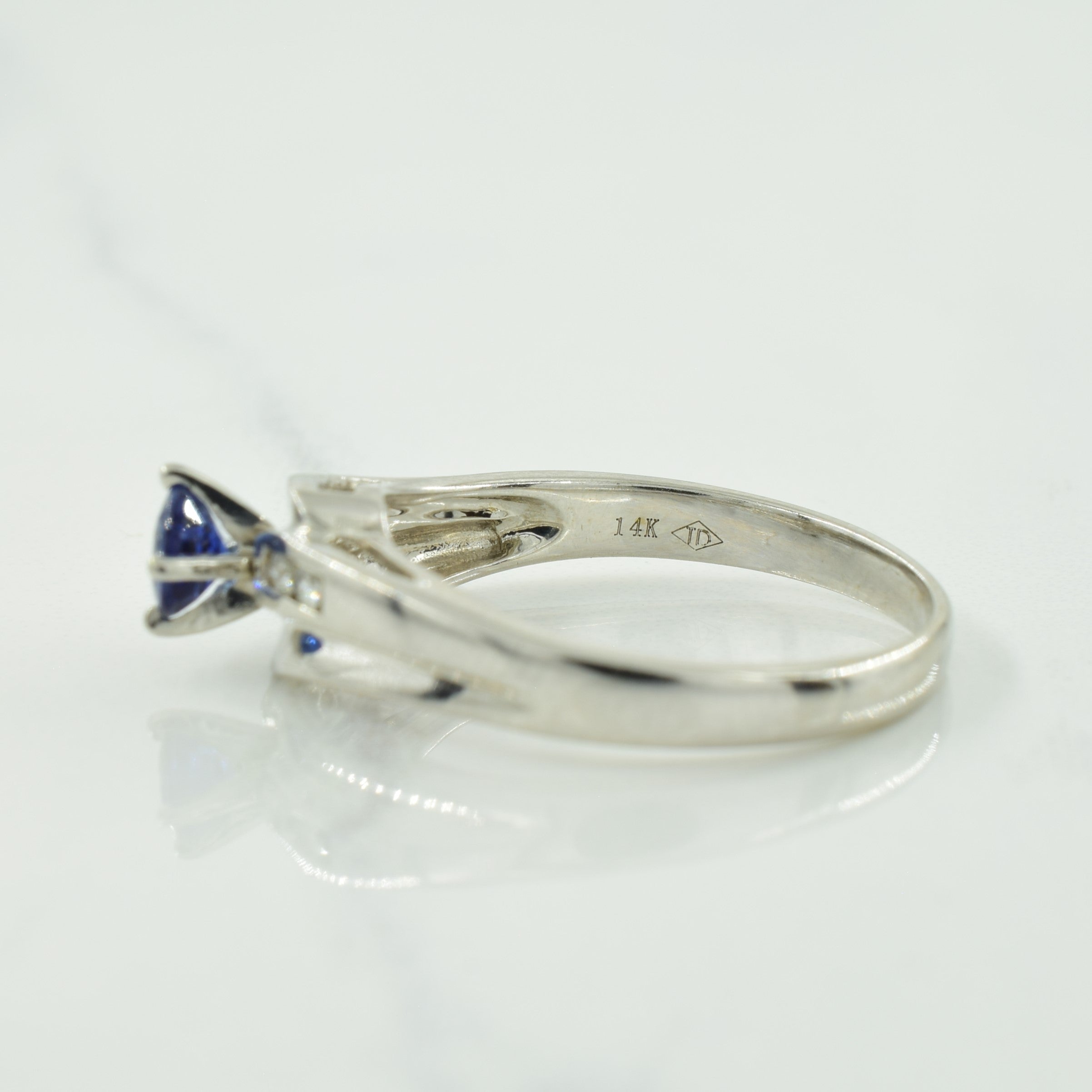 Sapphire & Diamond Ring | 0.36ct, 0.04ctw | SZ 7.5 |