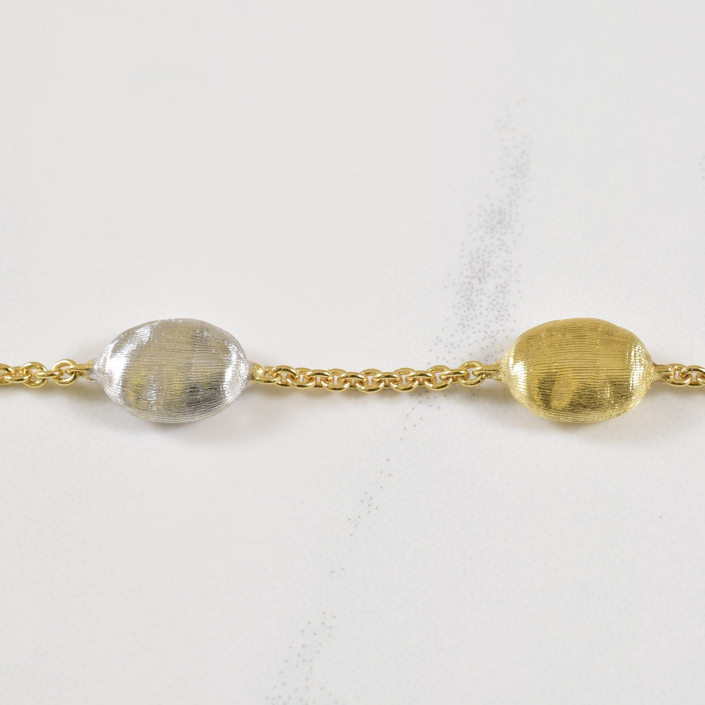 18k Two Tone Fancy Chain | 16" |