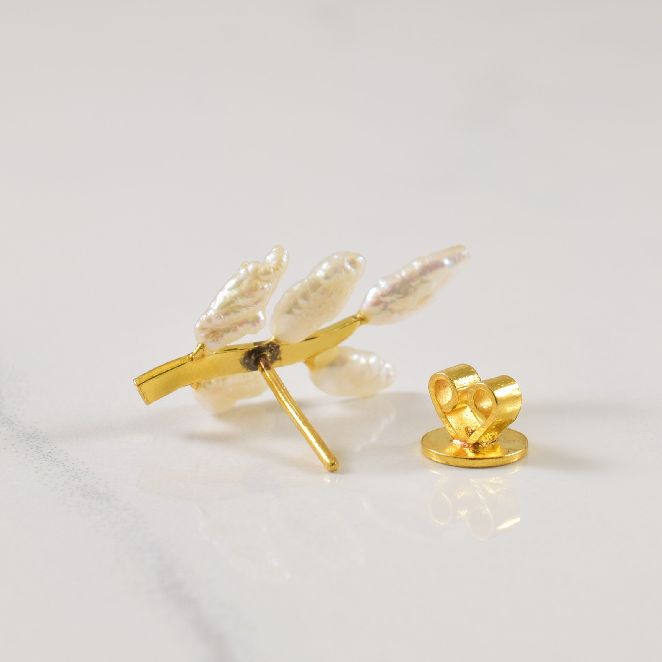 Rice Pearl Stud Earrings | 3.00ctw |