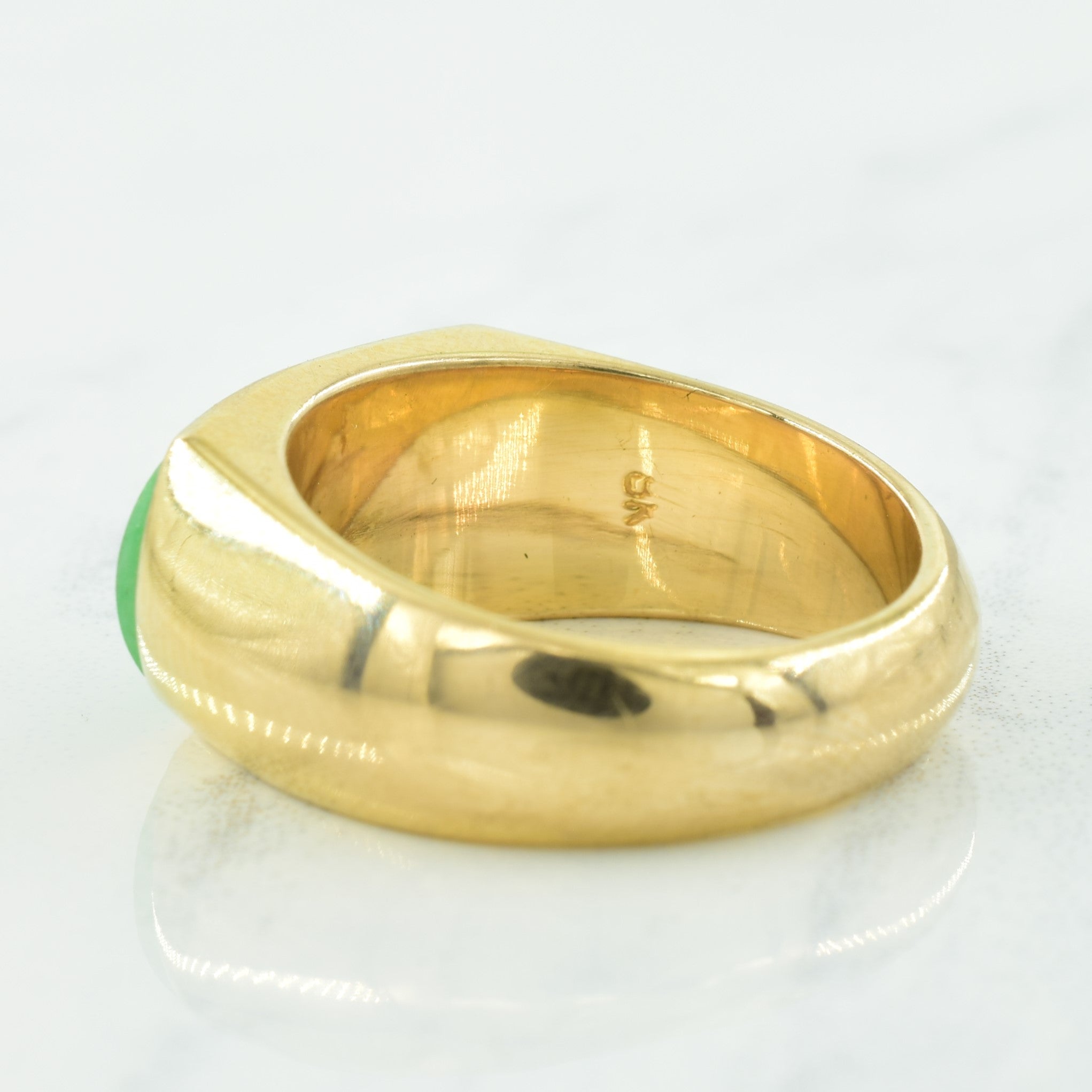 Jadeite 14k Ring | 4.00ct | SZ 7.75 |