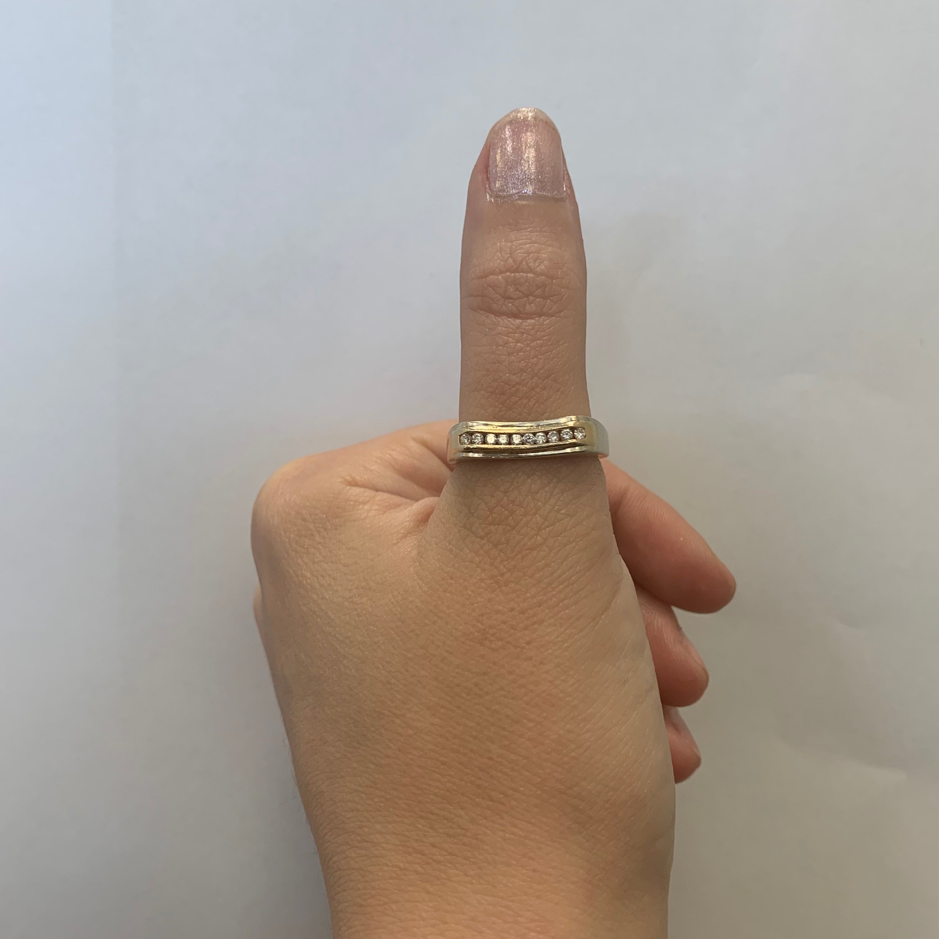 Channel Set Diamond Ring | 0.20ctw | SZ 7.75 |