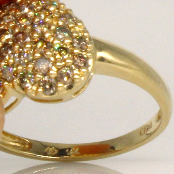 Heart Shaped Diamond Cluster Ring | 0.84ctw | SZ 6.75 |