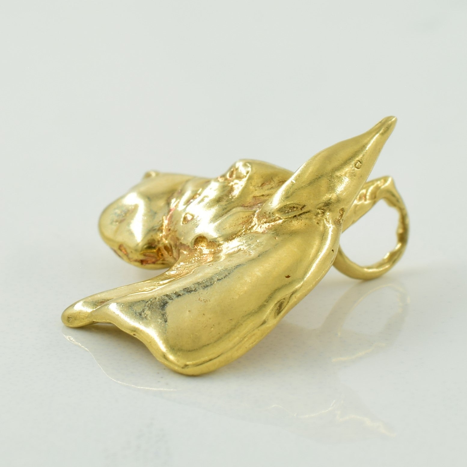 14k Yellow Gold Great Dane Pendant |