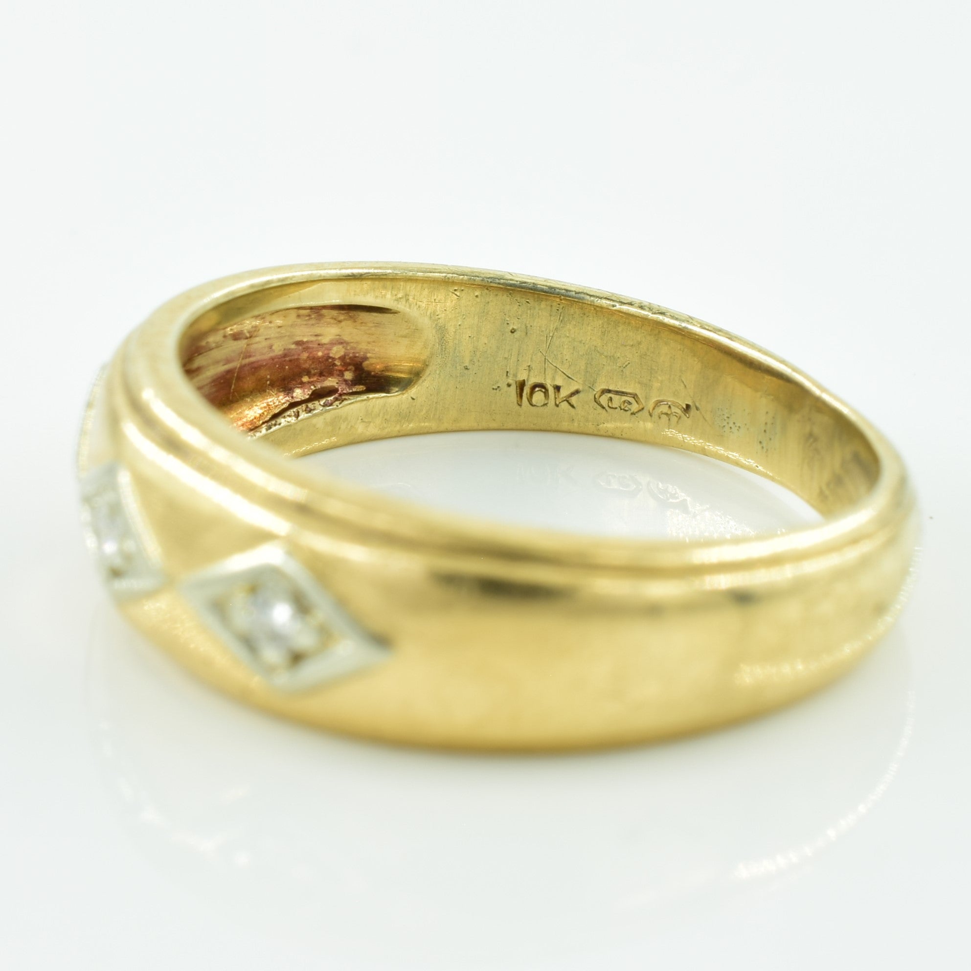 Three Stone Diamond Ring | 0.06ctw | SZ 8.75 |