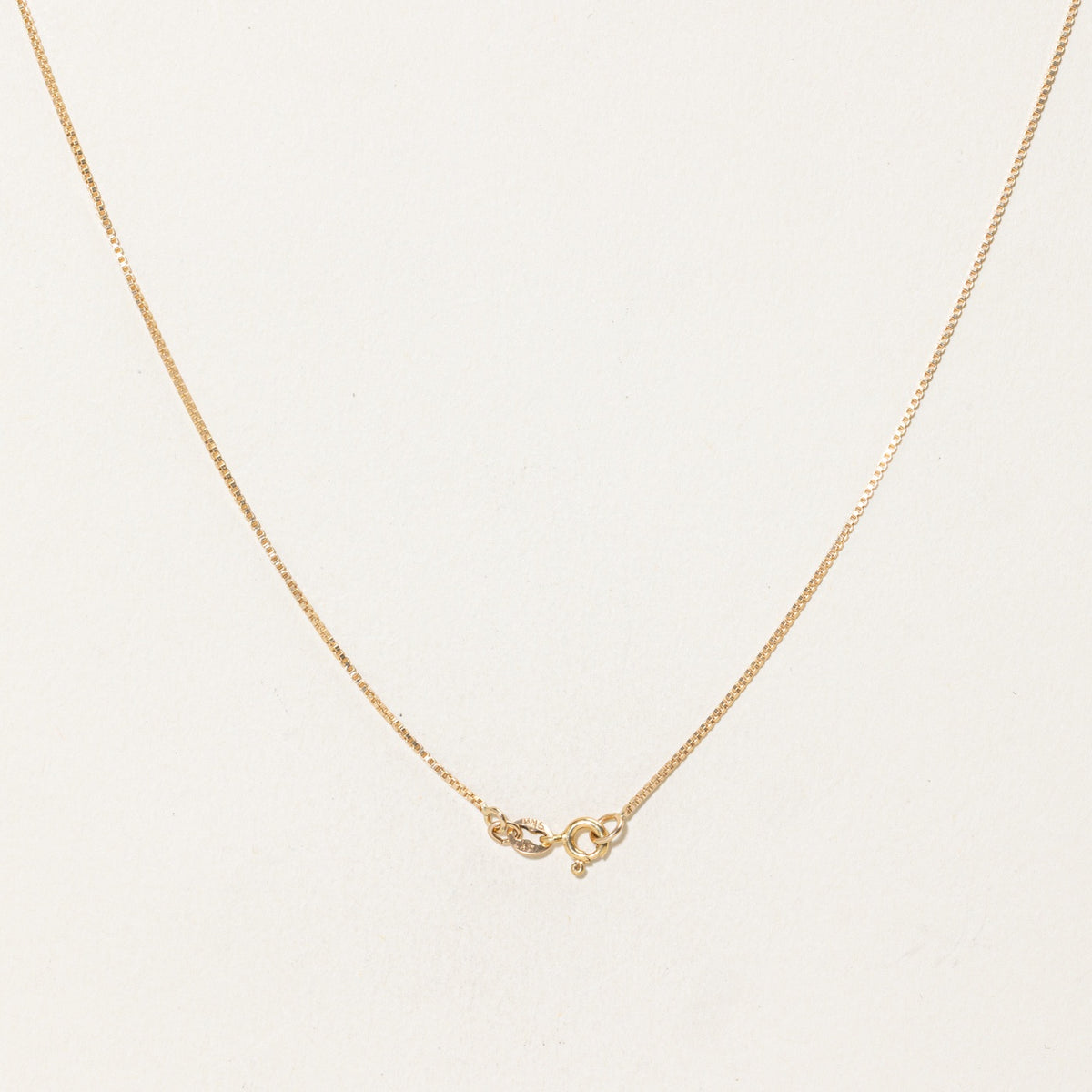 14k Diamond Milgrain Heart Pendant Necklace | 16"