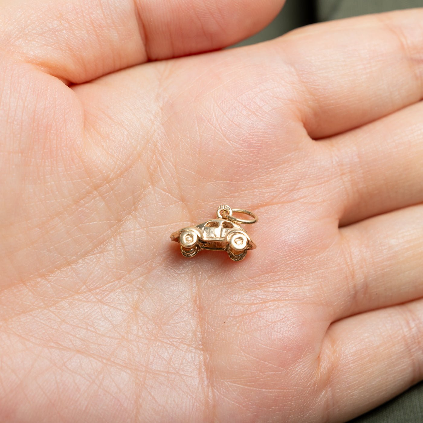 10k Yellow Gold Volkswagen Beetle Charm