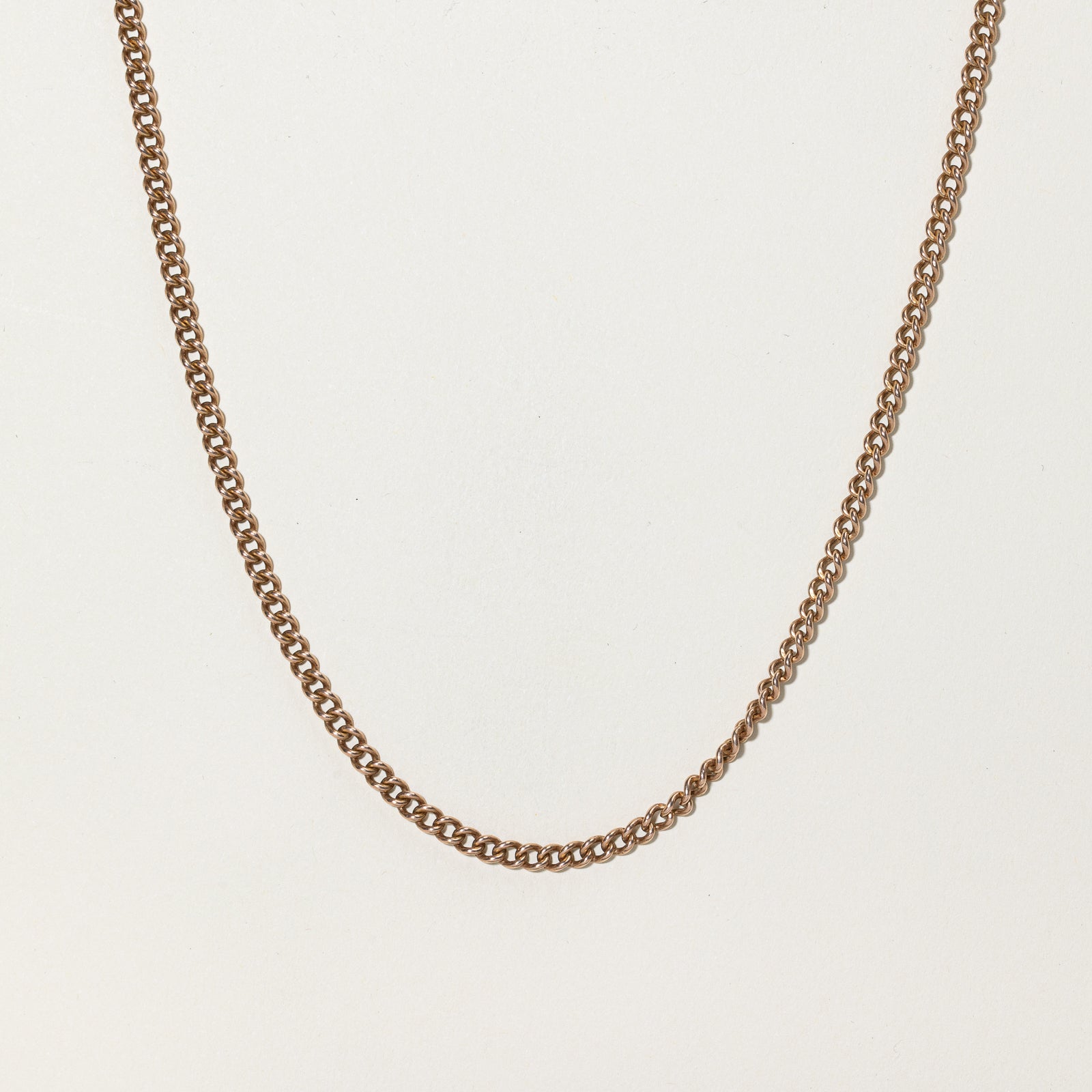 10k Rose Gold Curb Chain | 21.25" |