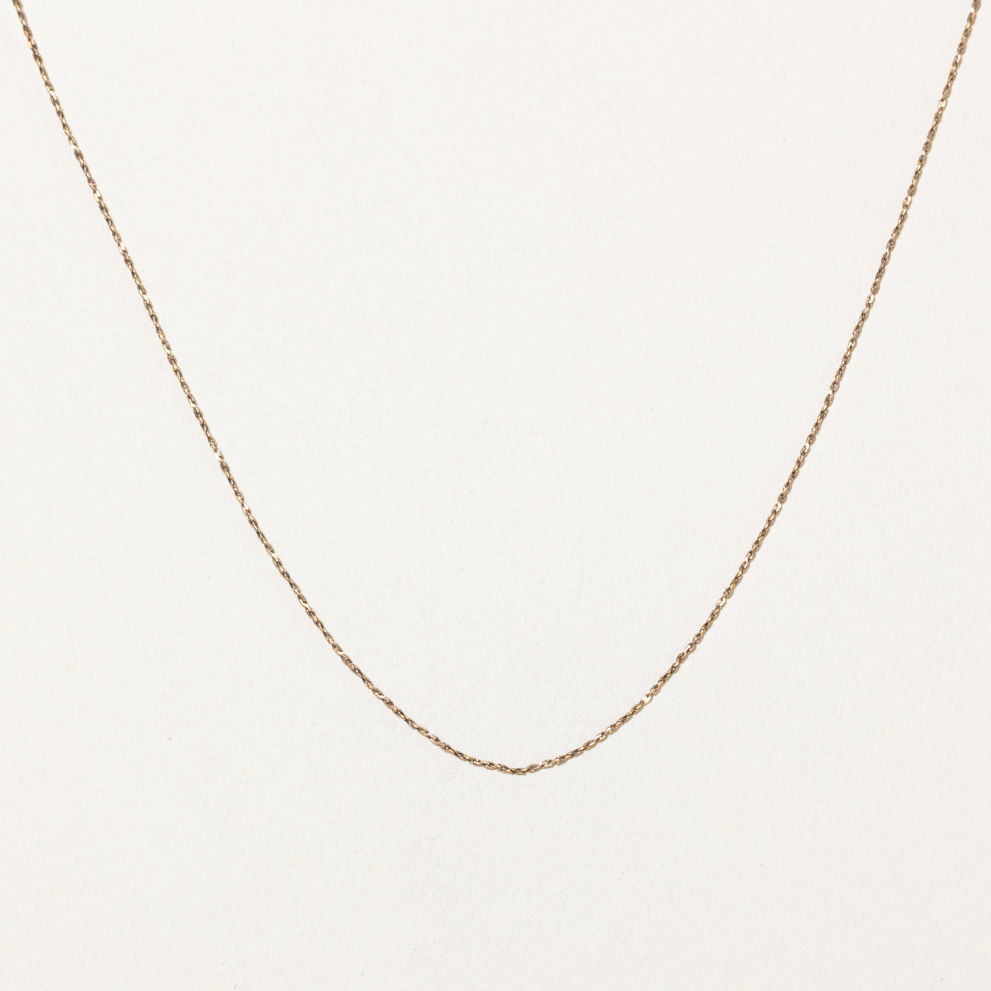 ***Trouvé - En attente Mikaela _ Chaîne en or jaune 10 carats | 22" |