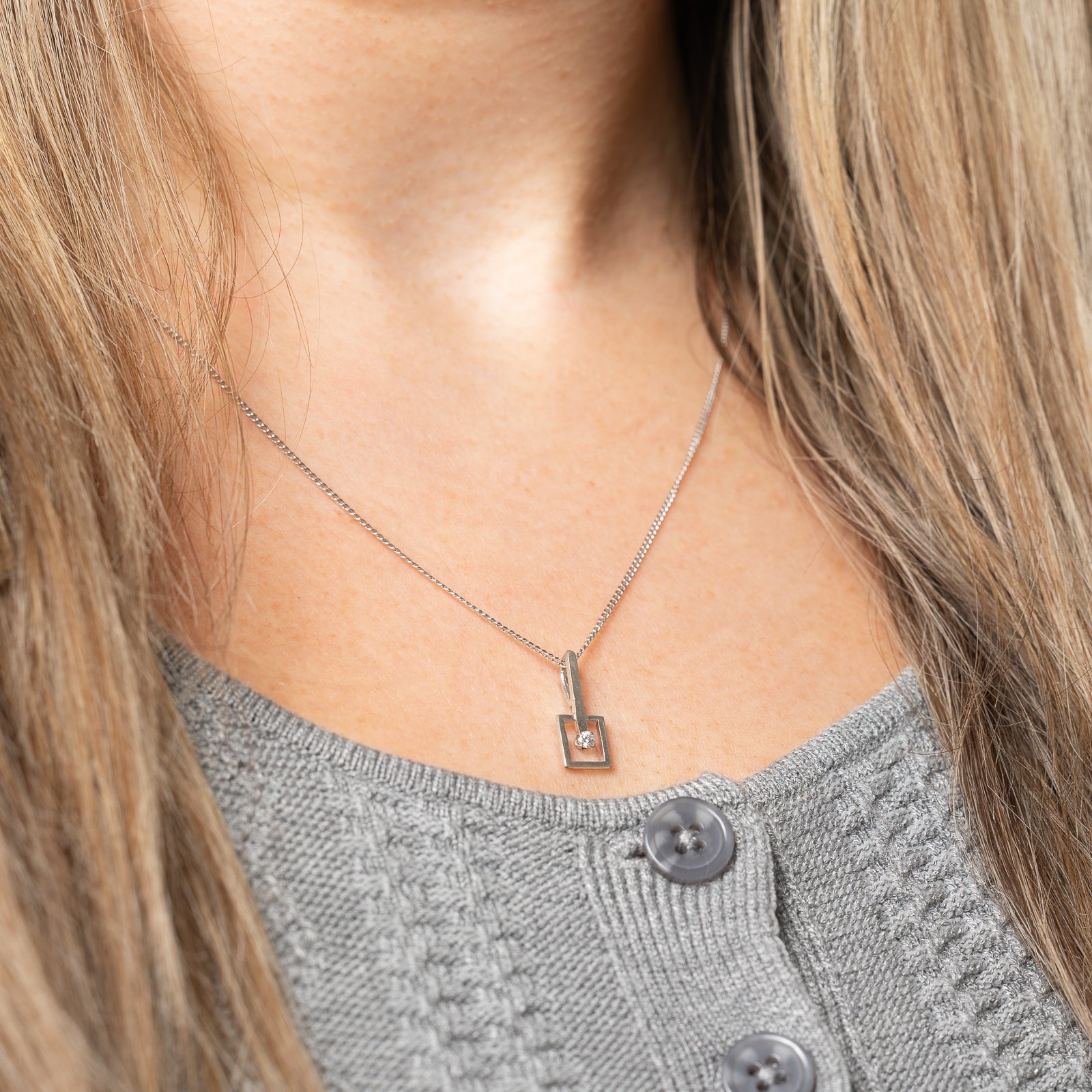 Solitaire Diamond Pendant | 0.05ct |