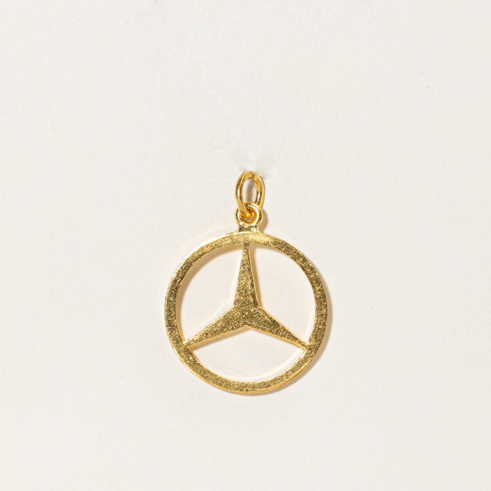 24k Yellow Gold Mercedes Benz Charm |