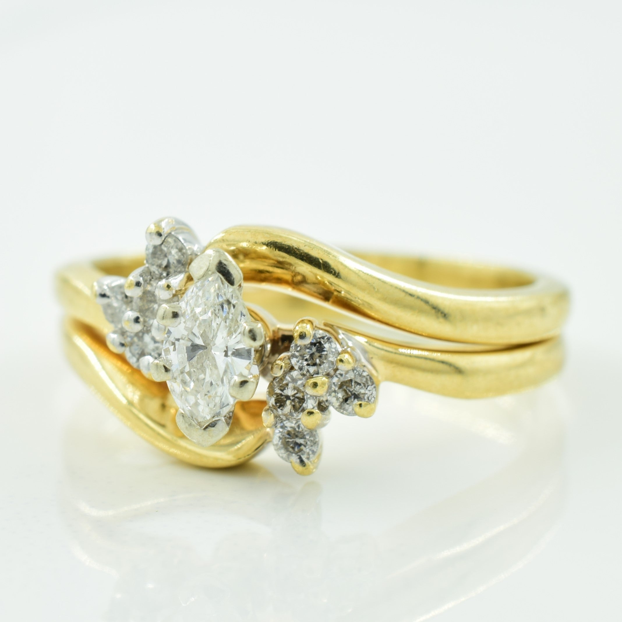 Diamond Bypass Ring | 0.27ctw | SZ 5.75 |