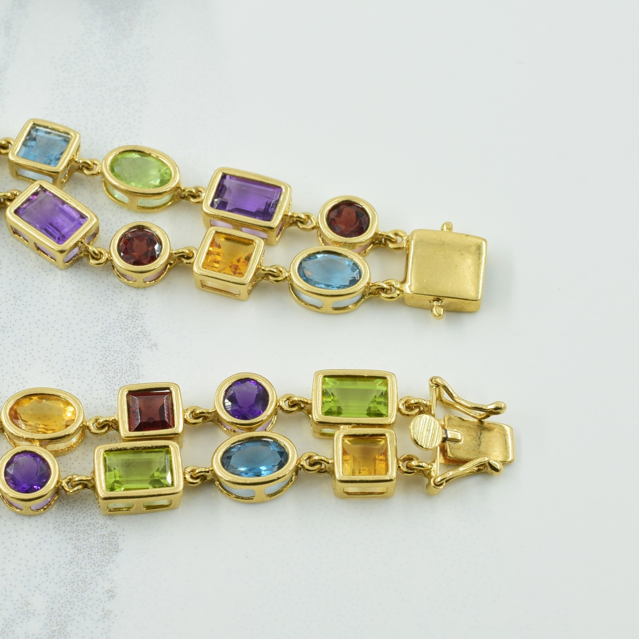 Bracelet multi-pierres précieuses | 15,00 ct | 7,25" |