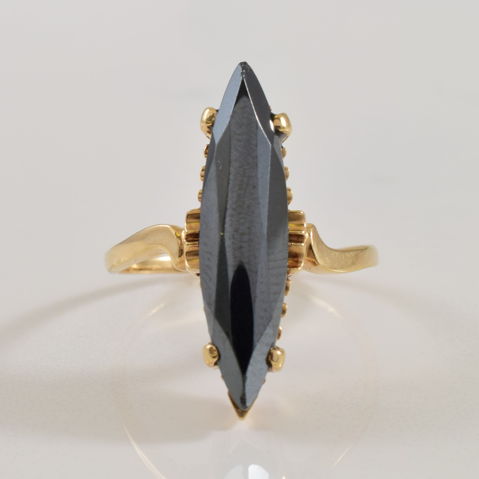 Marquise Hematite Ring | 5.00ct | SZ 8 |