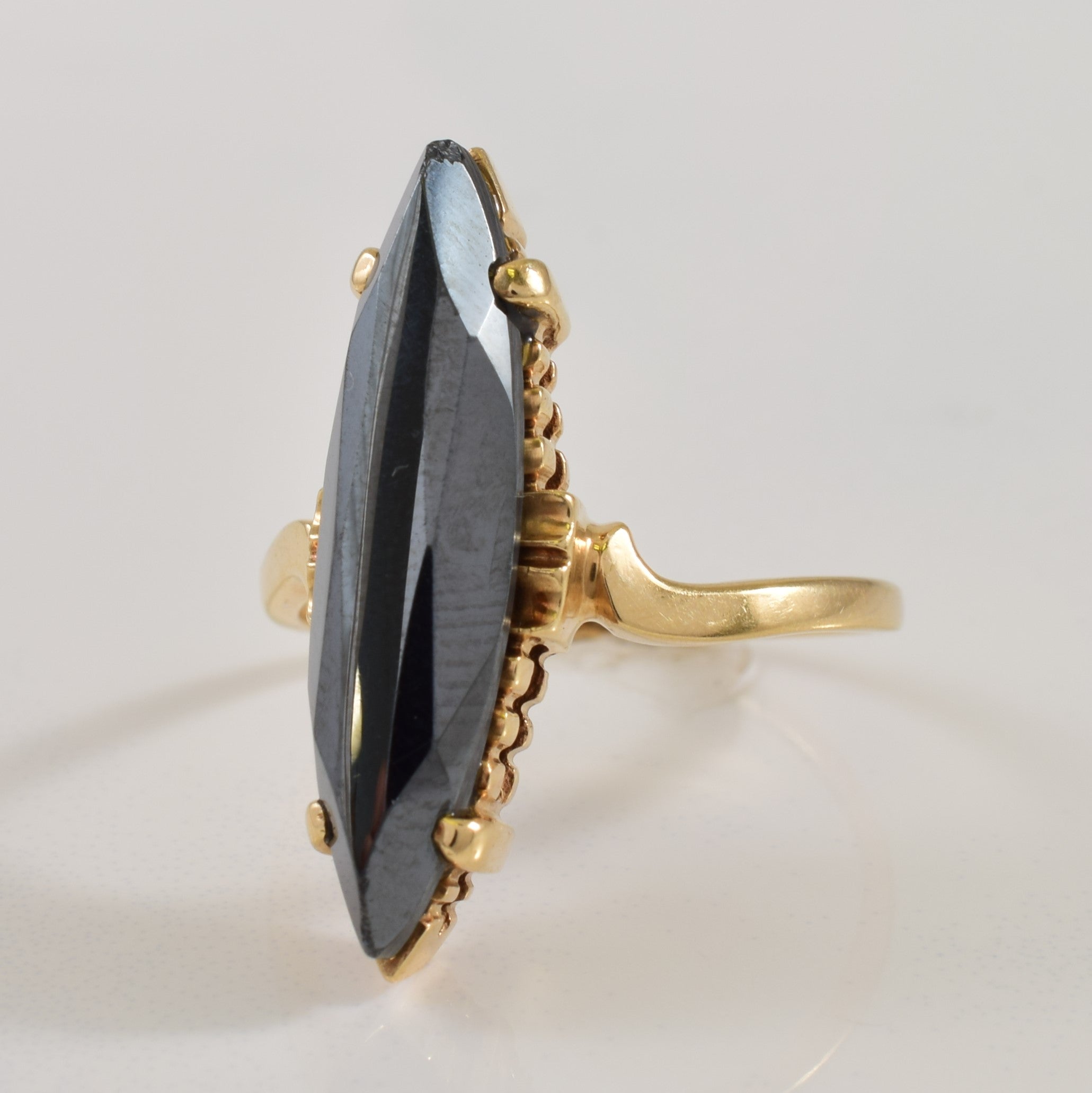Marquise Hematite Ring | 5.00ct | SZ 8 |