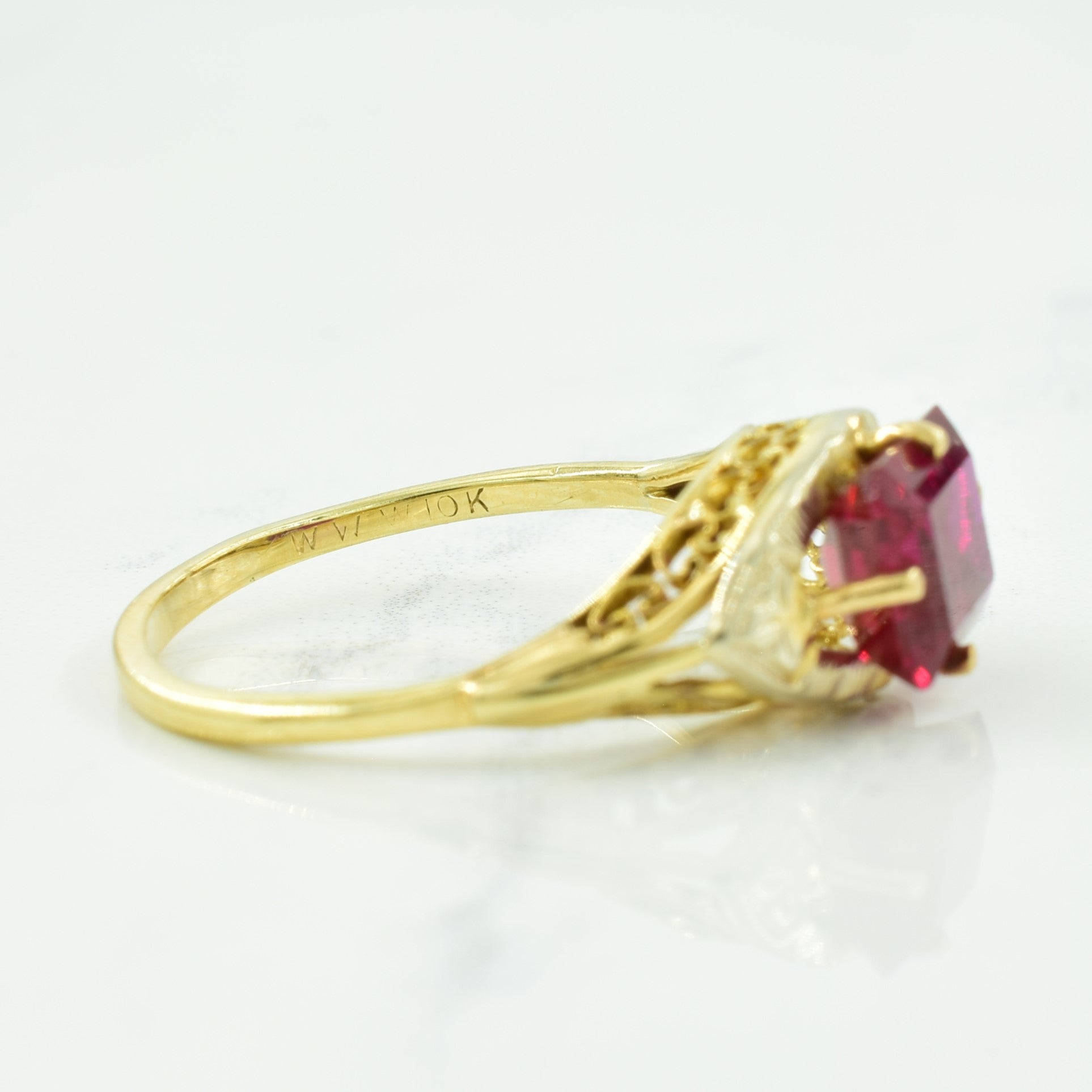 Synthetic Ruby Ring | 2.24ct | SZ 7.5 |