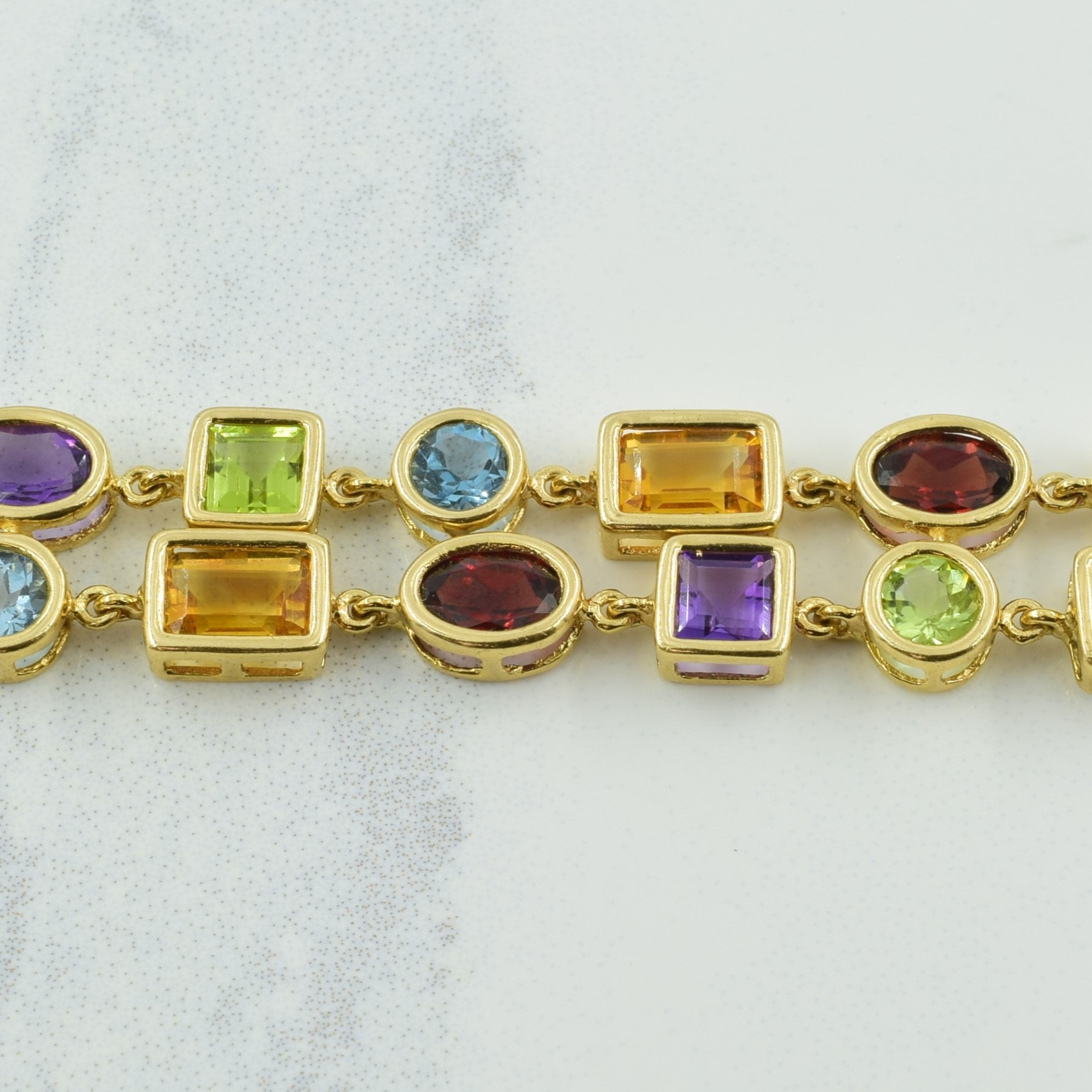 Bracelet multi-pierres précieuses | 15,00 ct | 7,25" |