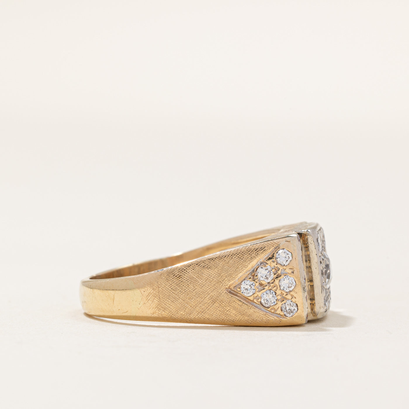 Vintage Pave Set Diamond Ring | 0.91ctw | SZ 10.25 |