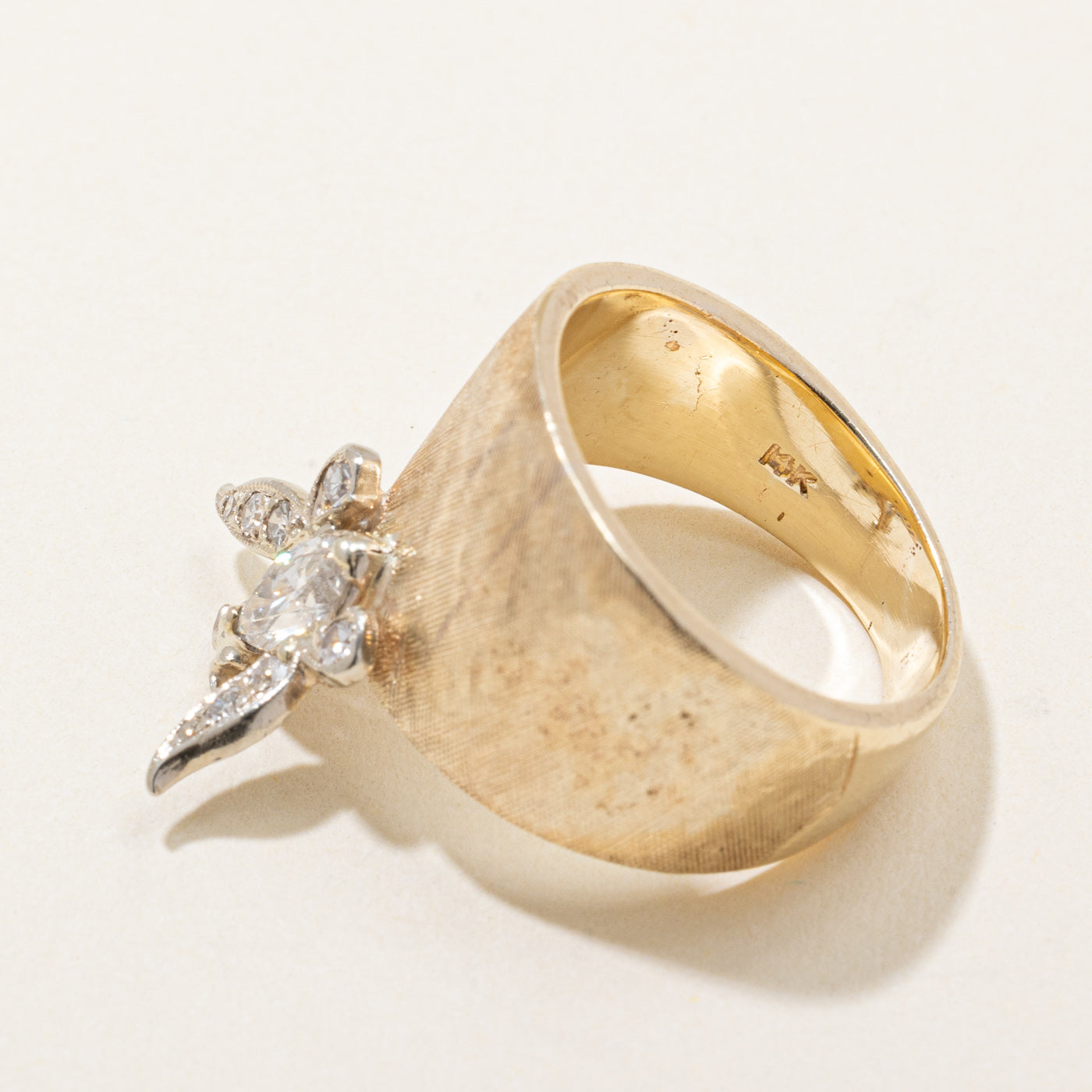 Bague papillon en diamant | 0,42 ct | Taille 6,75 |