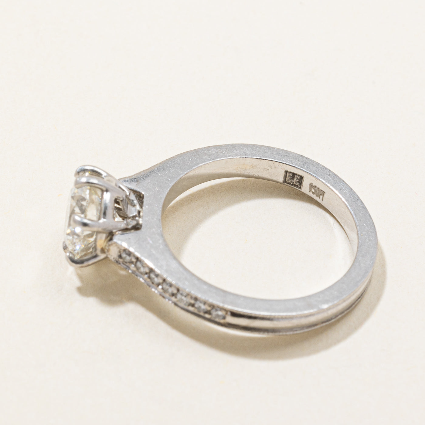 GIA Certified Diamond Engagement Ring | 1.18ct VS2 G | 0.07ctw | SZ 4.25 |