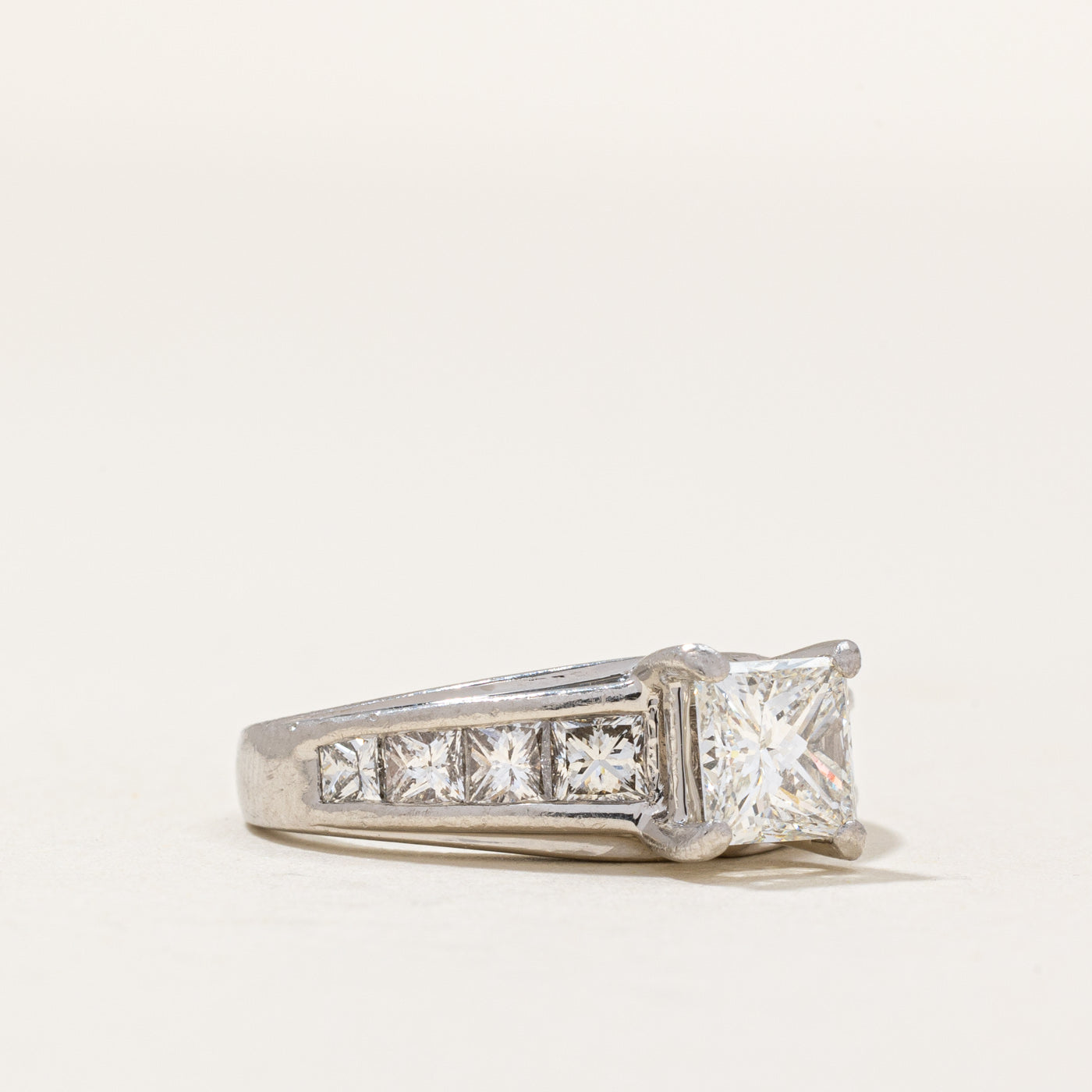 Princess Cut Diamond Engagement Ring | 1.55ctw | SZ 4.25 |