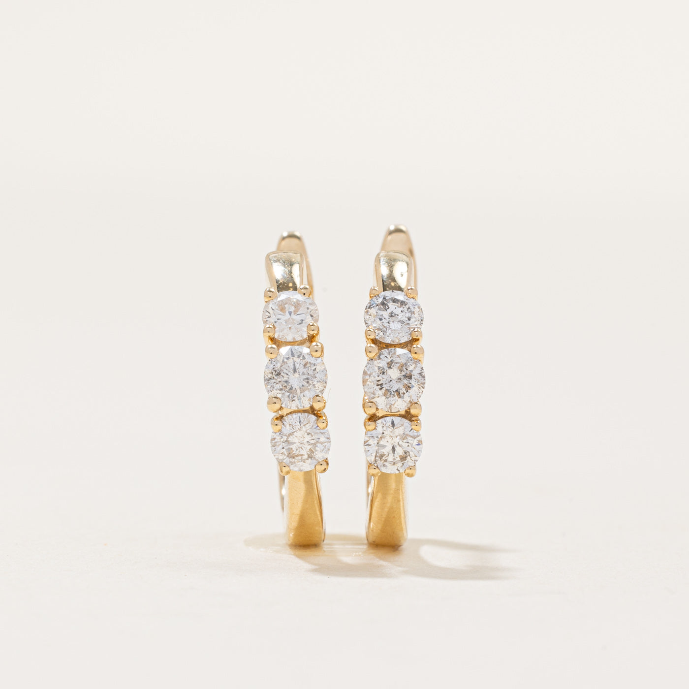 Diamond Hoop Earrings | 0.95ctw |