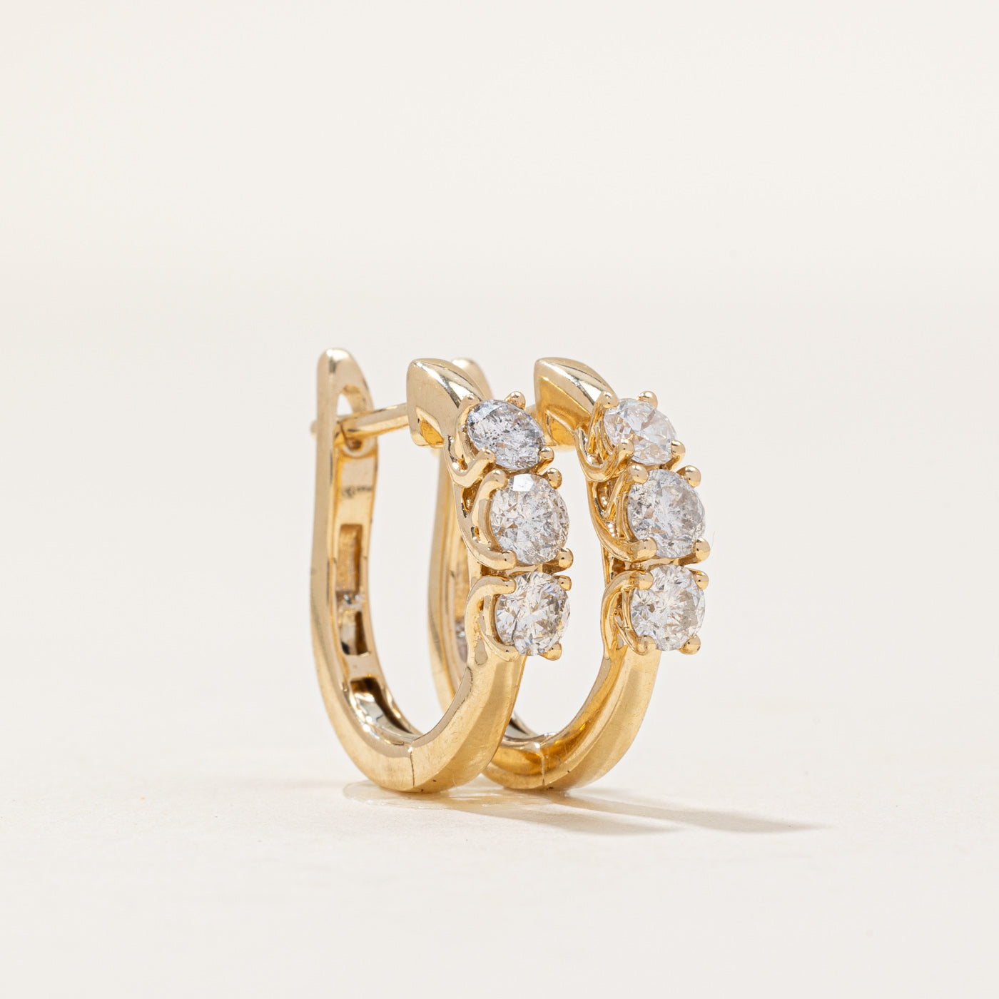 Diamond Hoop Earrings | 0.95ctw |