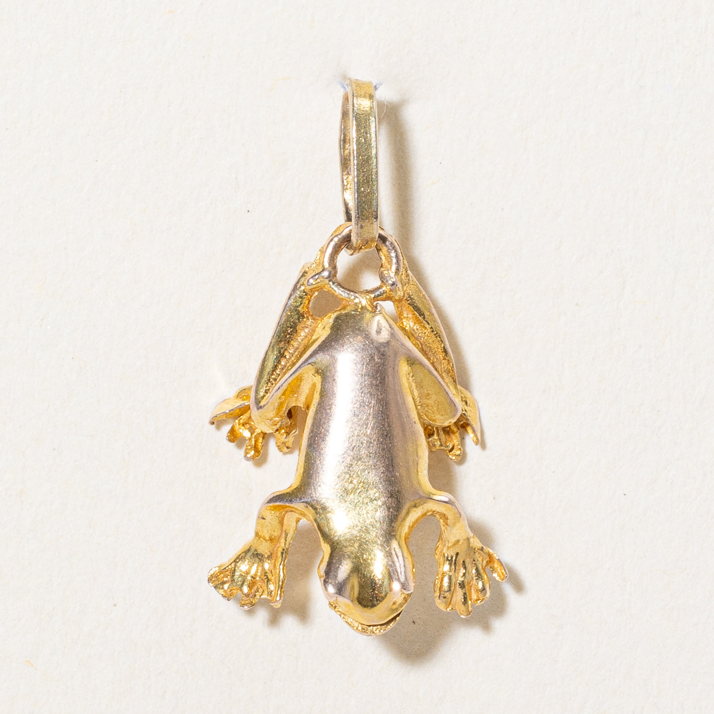 9k Yellow Gold Frog Charm