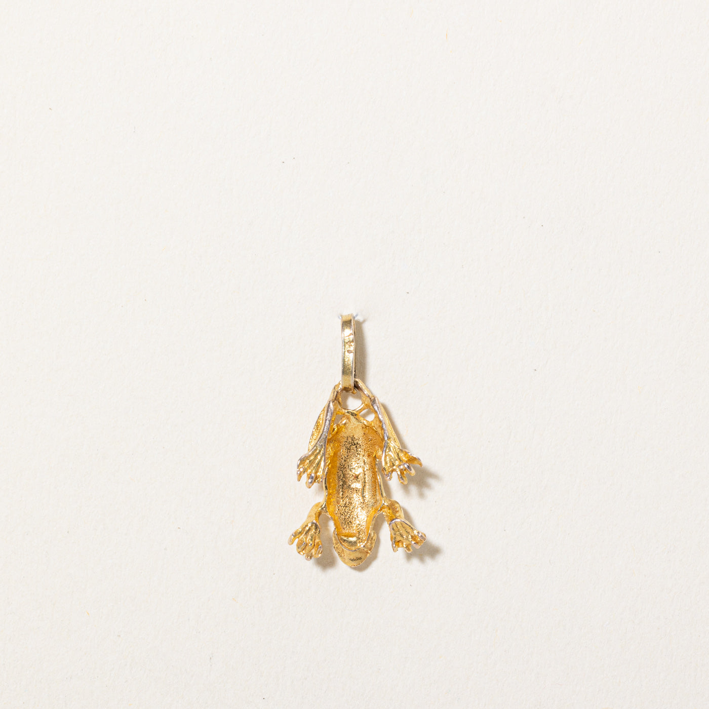 9k Yellow Gold Frog Charm