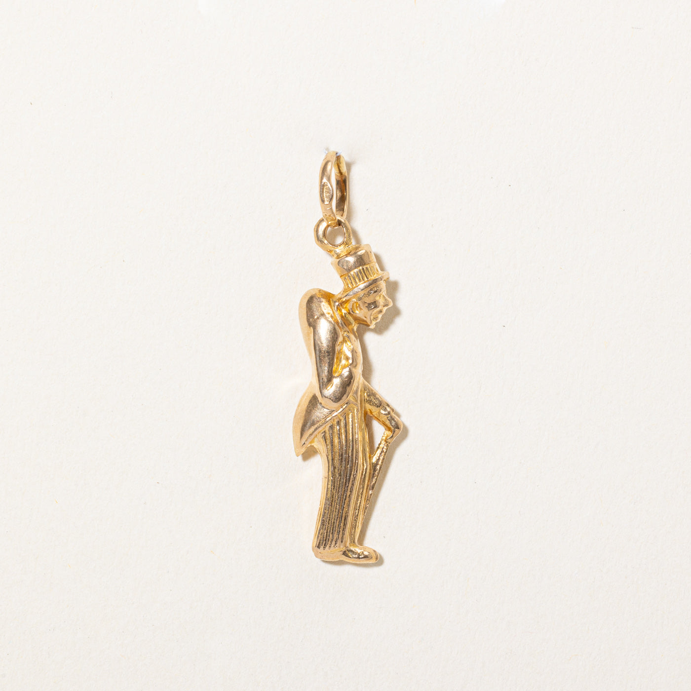 18k Yellow Gold Old Man Charm