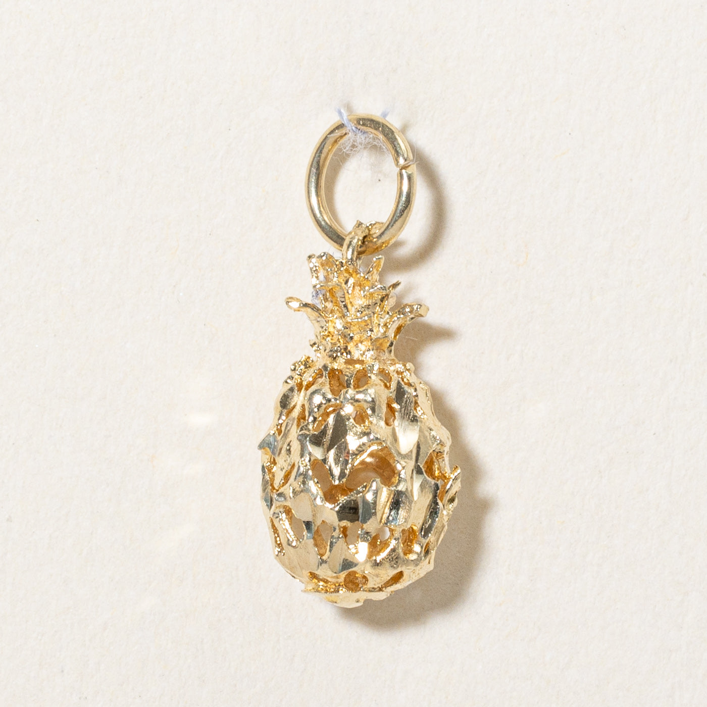 12k Yellow Gold Pineapple Charm