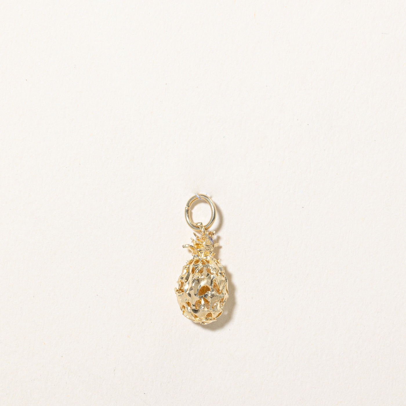 12k Yellow Gold Pineapple Charm