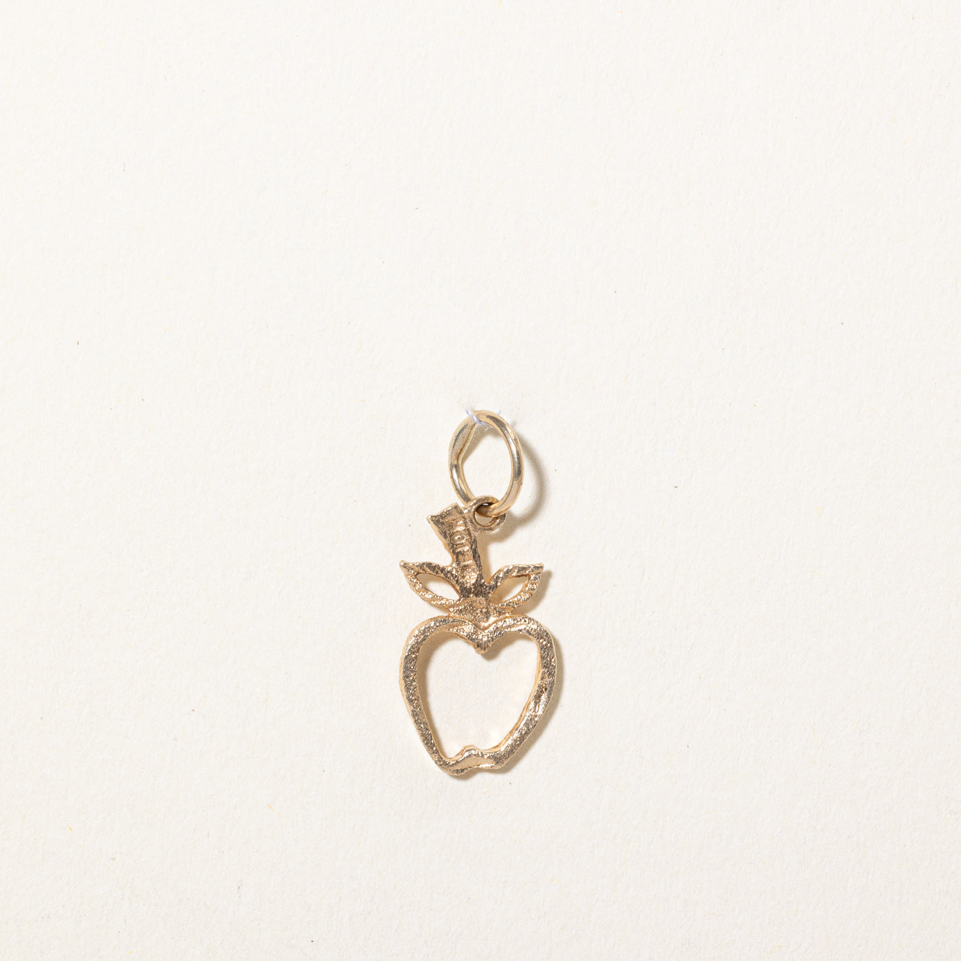 10k Yellow Gold Apple Charm