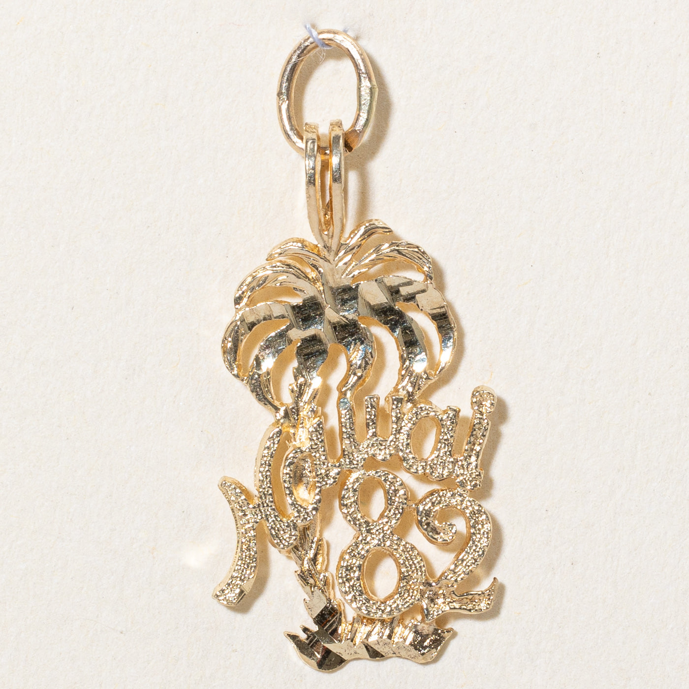 14k Yellow Gold 'Hawai 82' Charm