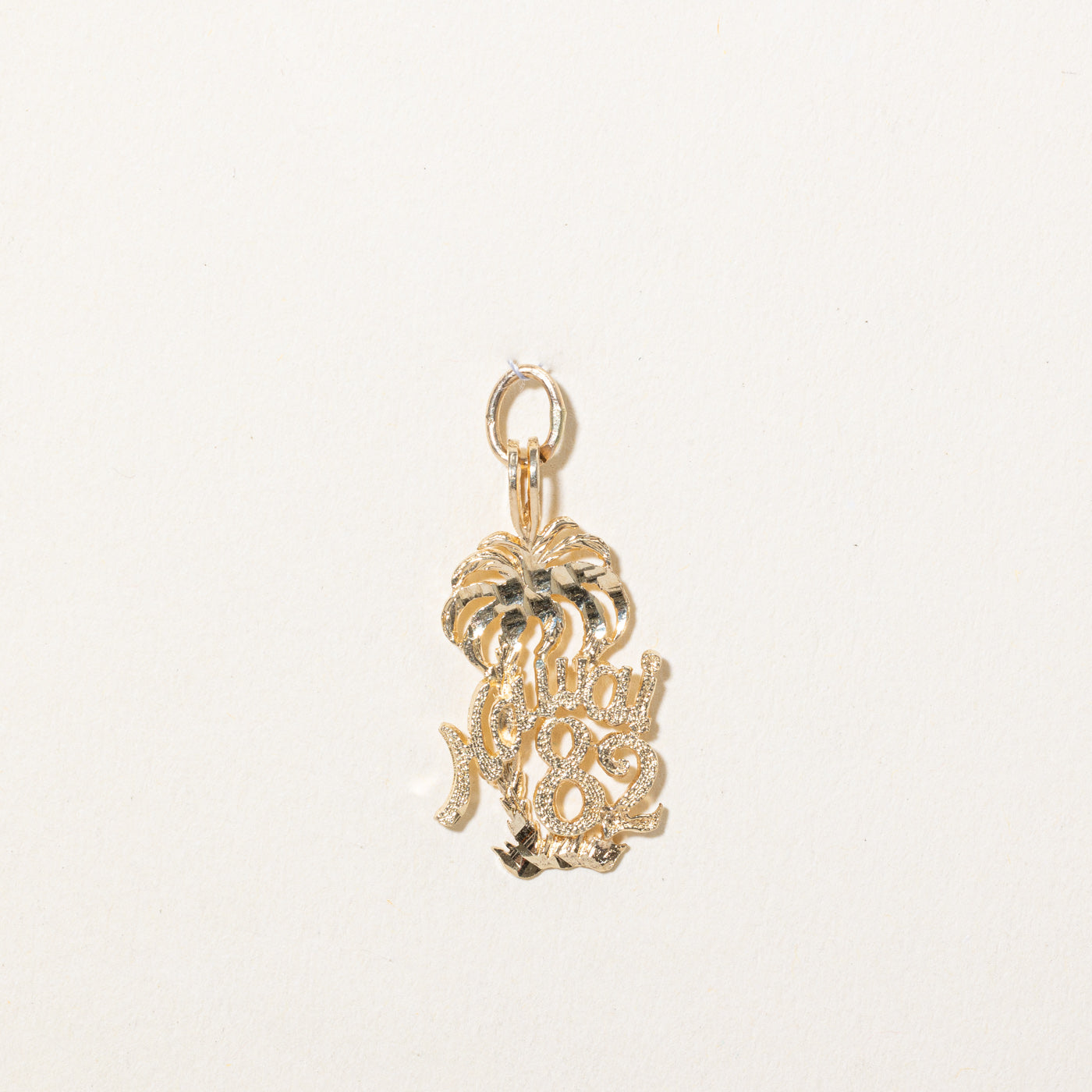 14k Yellow Gold 'Hawai 82' Charm