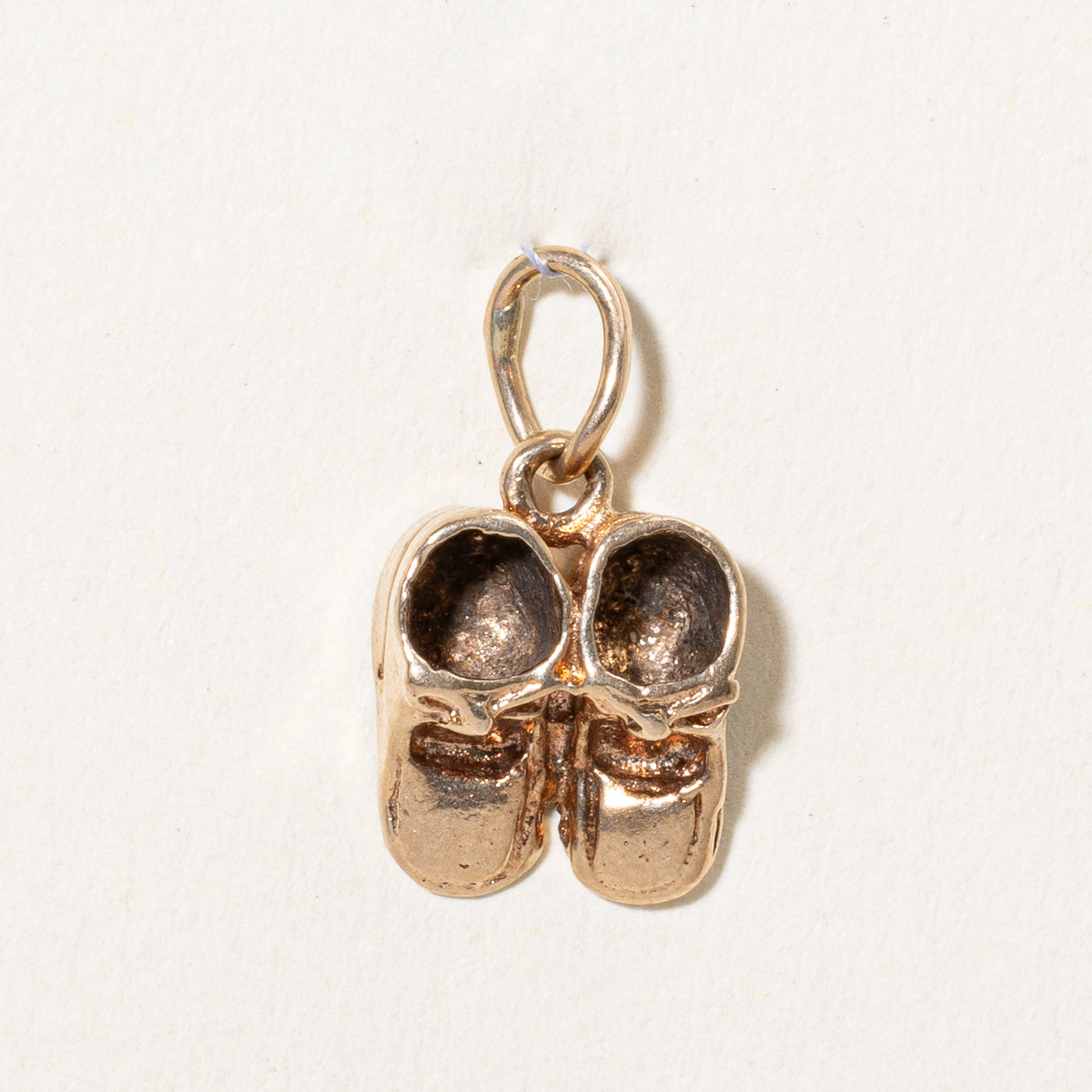 10k Yellow Gold Baby Shoes Charm