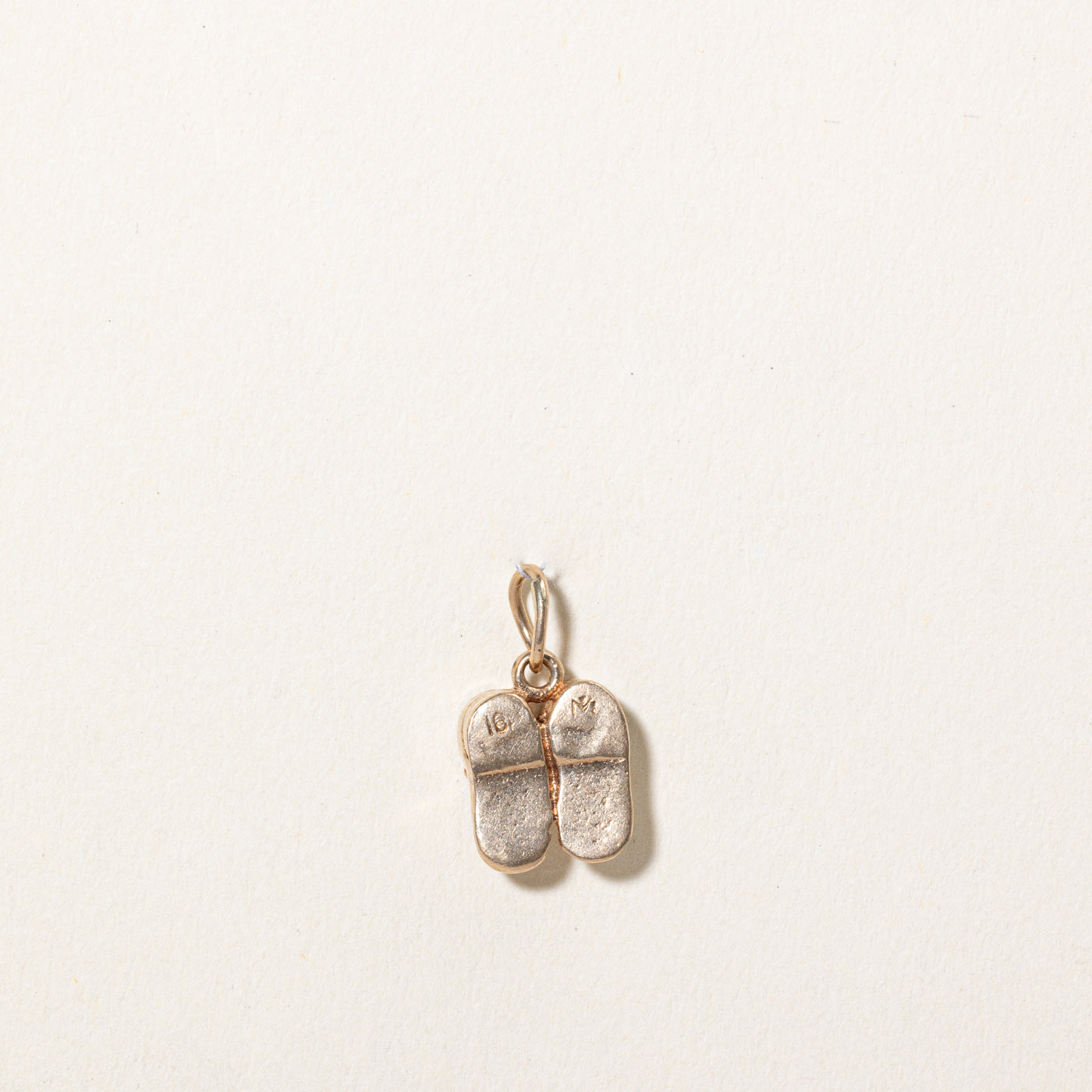 10k Yellow Gold Baby Shoes Charm