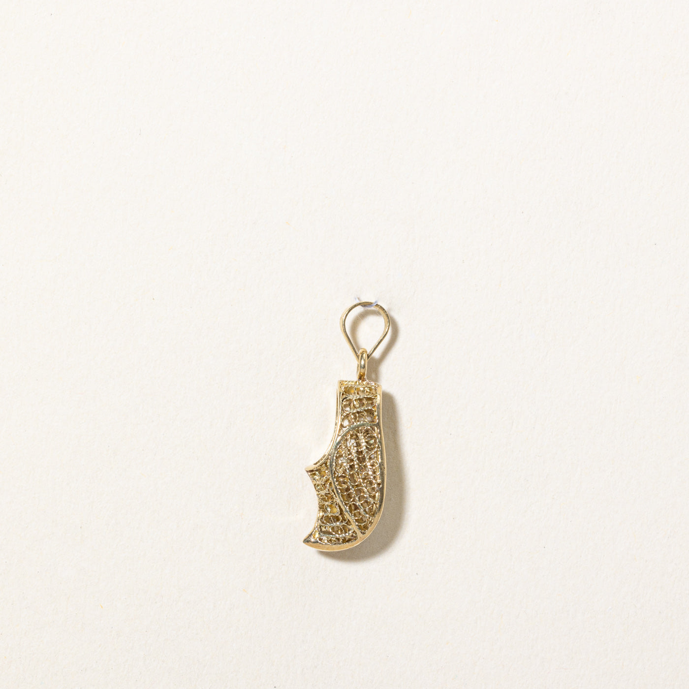 18k Yellow Gold Clog Charm