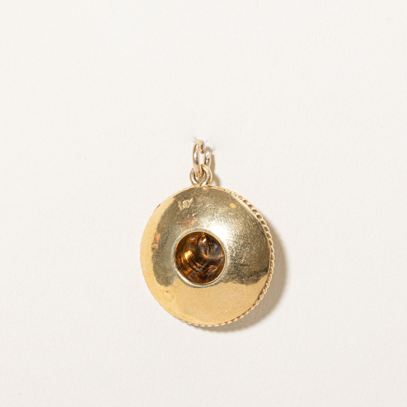 14k Yellow Gold Sombrero Charm