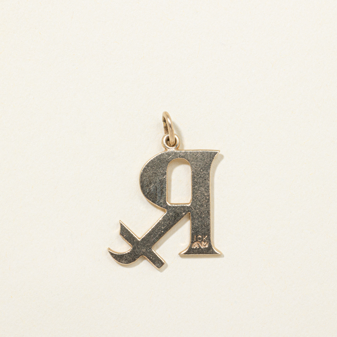 10K Yellow Gold "Rx" Pharmacist Pendant