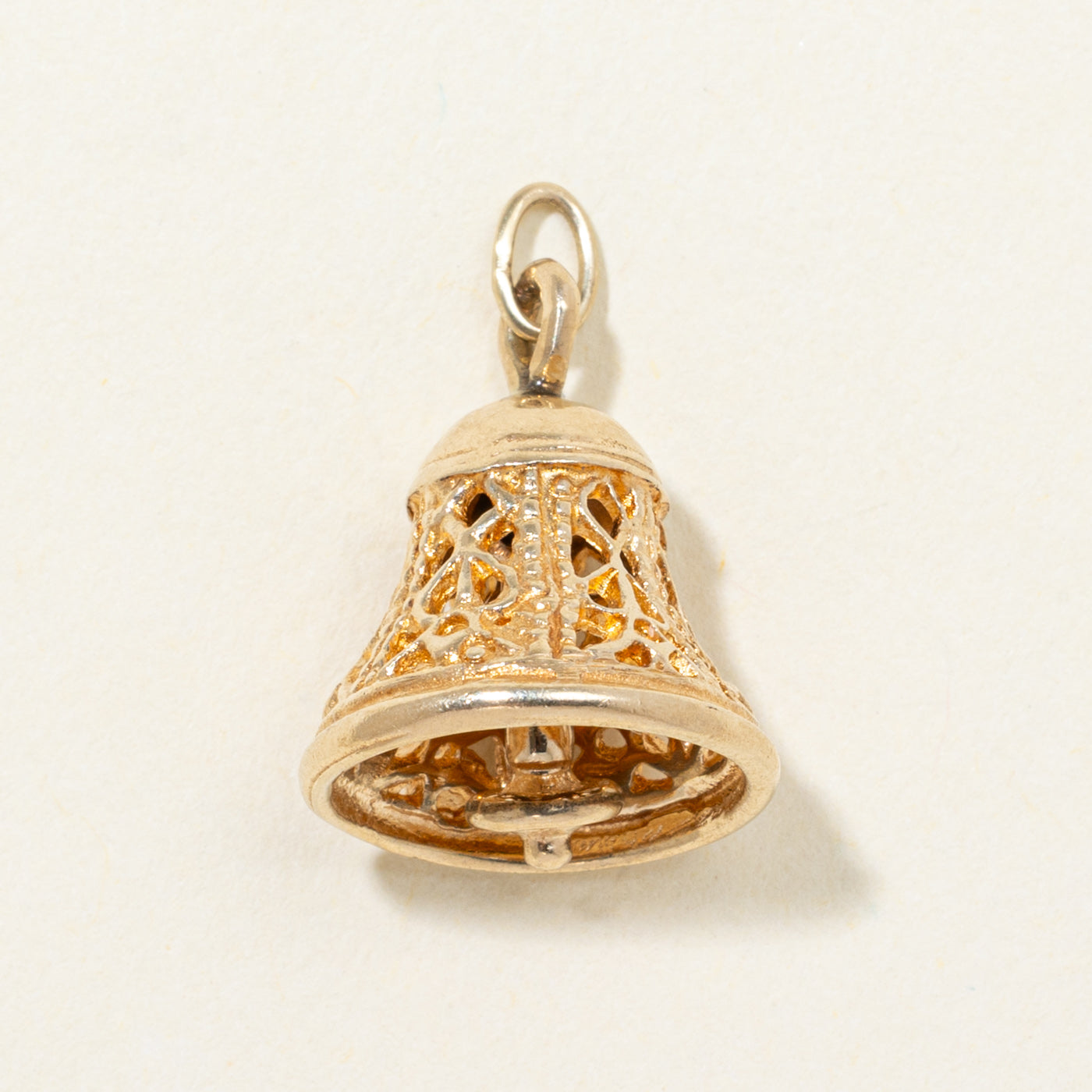 9K Yellow Gold Bell Charm