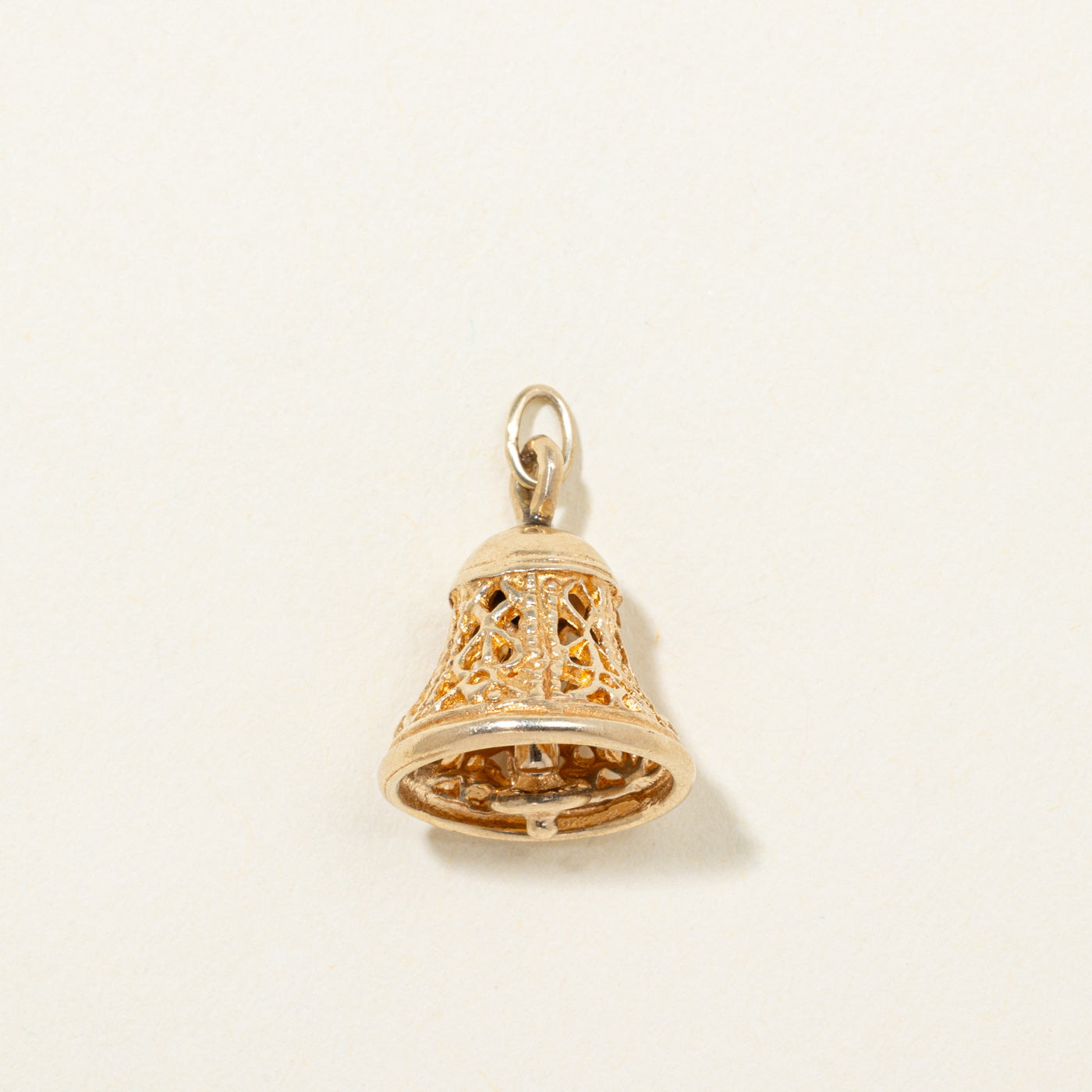 9K Yellow Gold Bell Charm