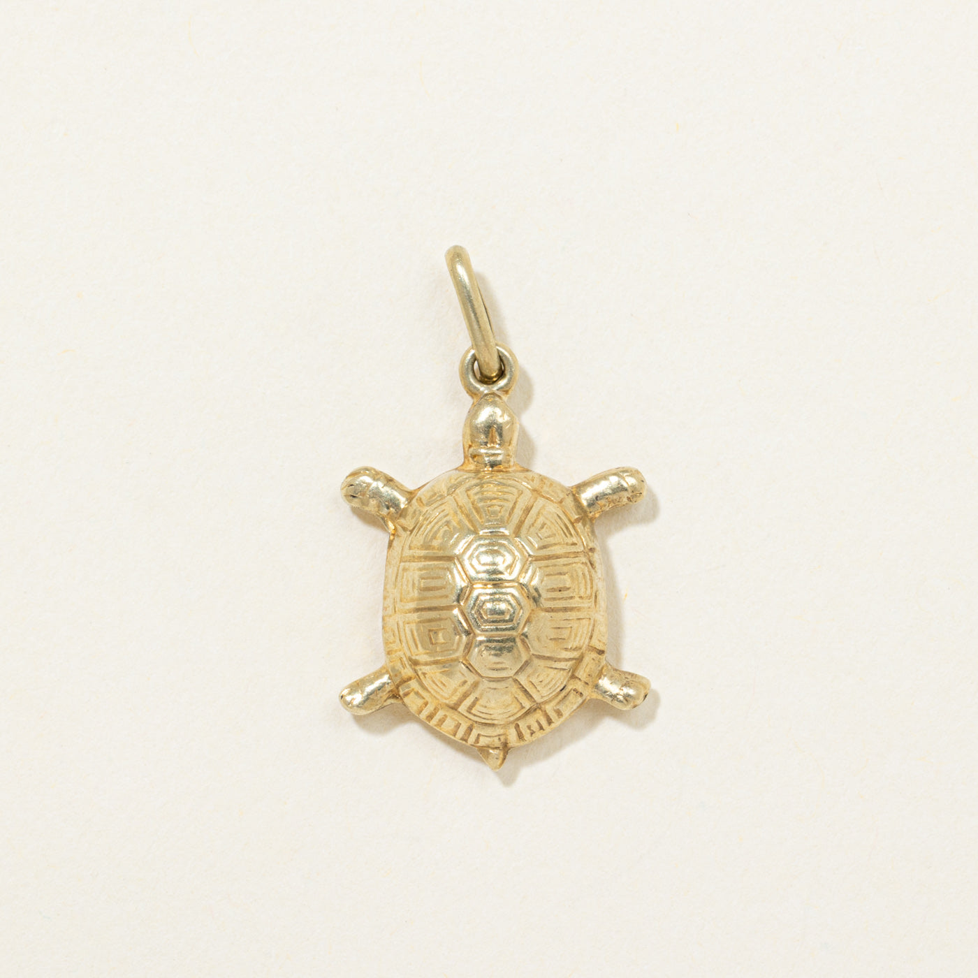 14K Yellow Gold Turtle Charm