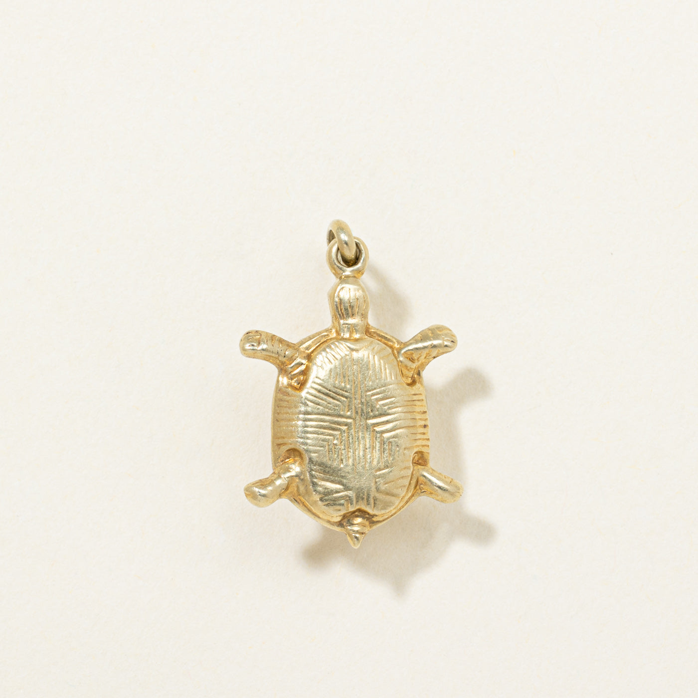 14K Yellow Gold Turtle Charm