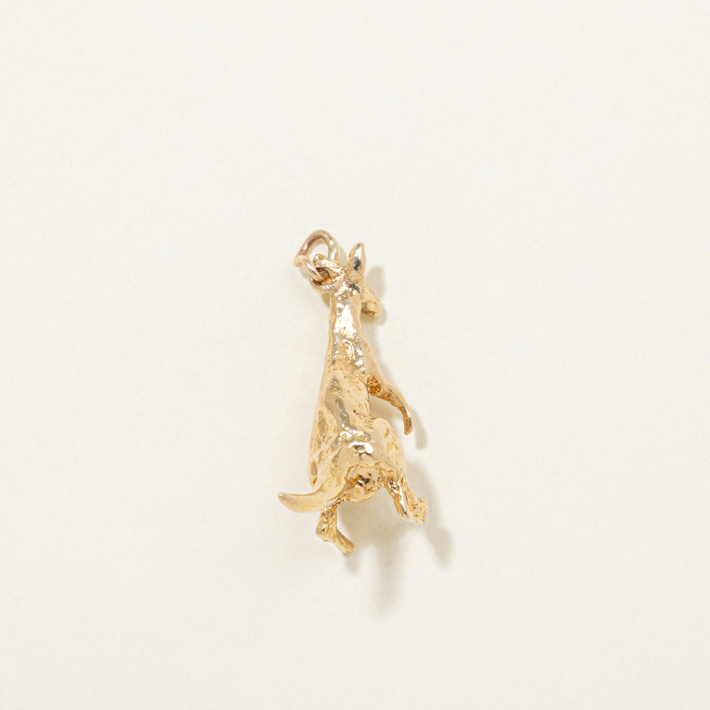 9K Yellow Gold Kangaroo & Joey Charm