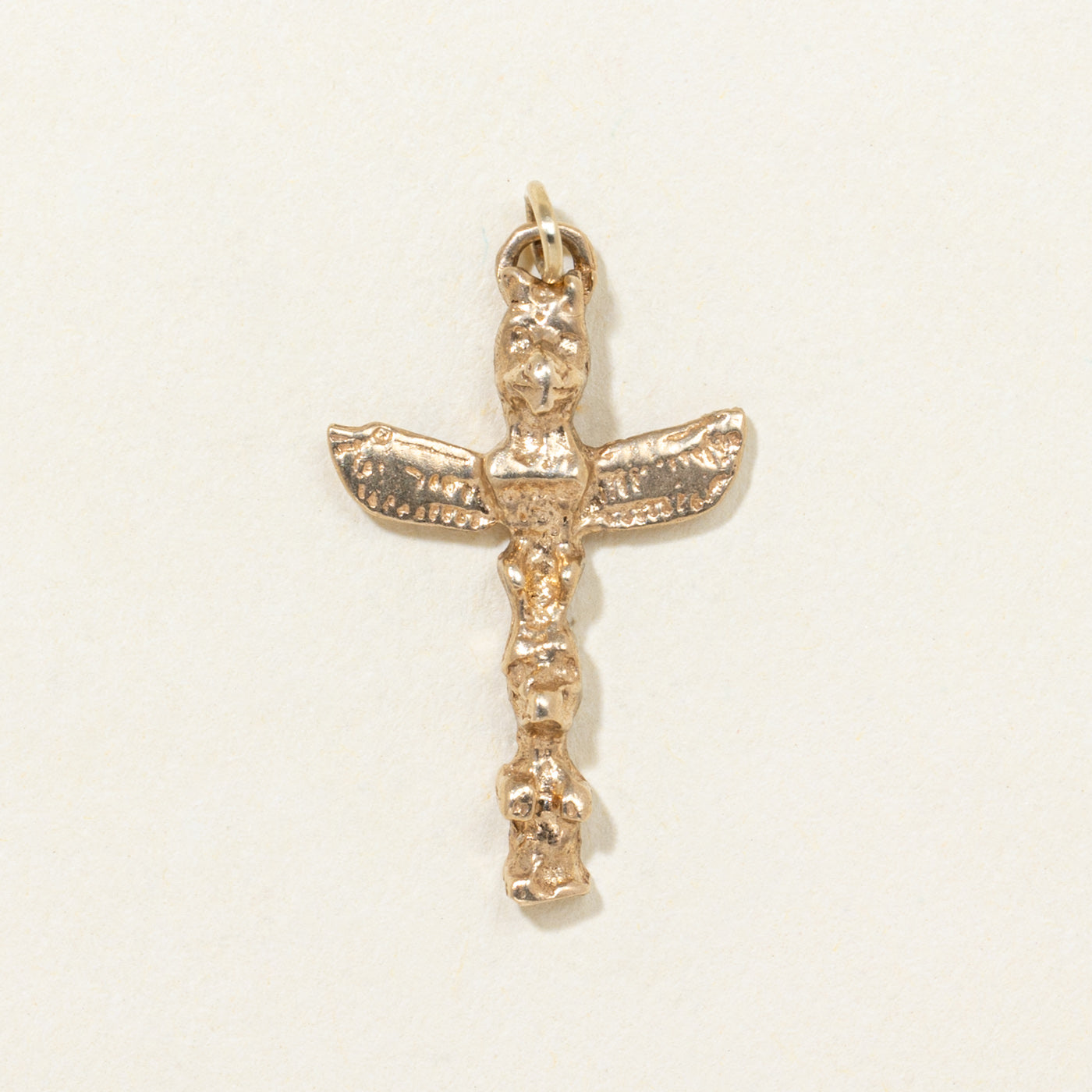 10K Yellow Gold Totem Pole Charm